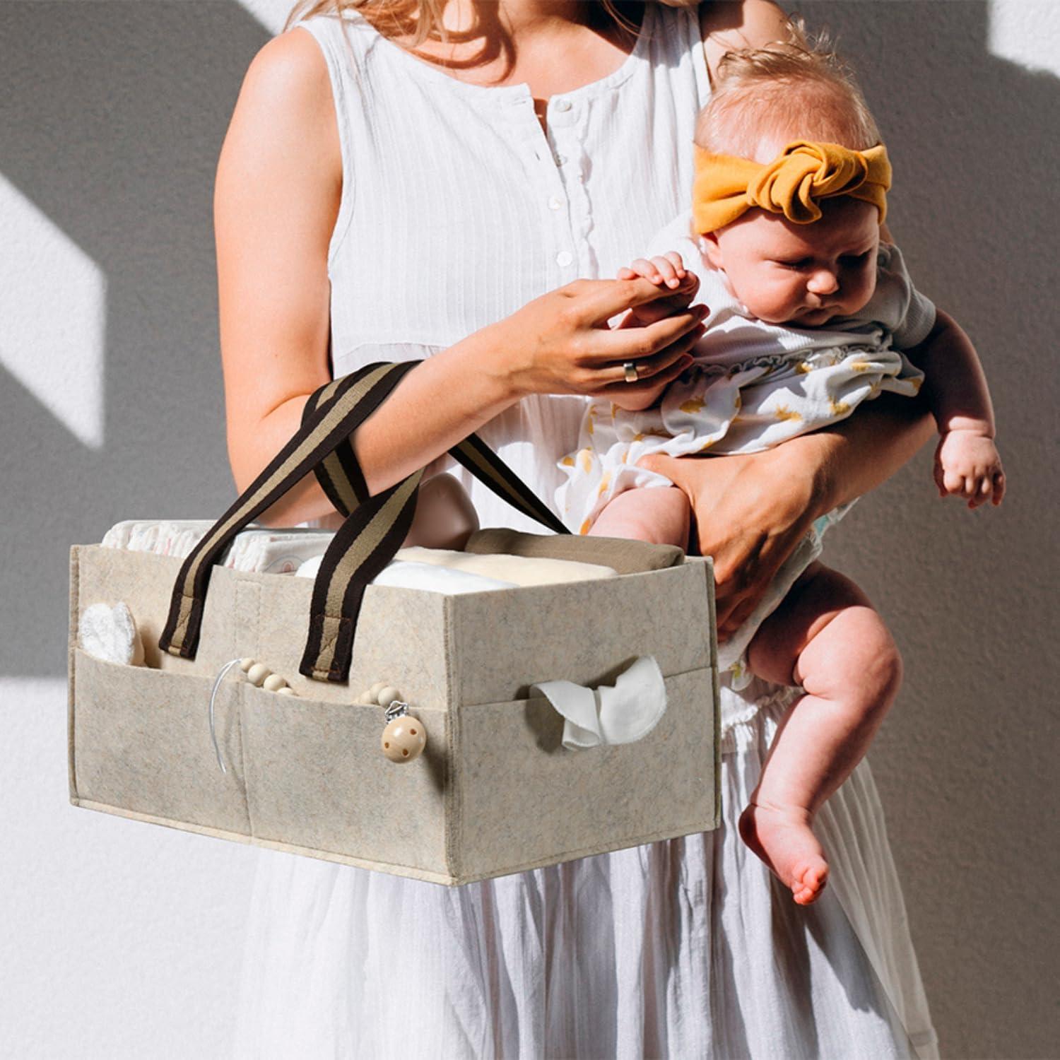 Caddy Organizador de Pañales Hogar Para Cada Uno Crema