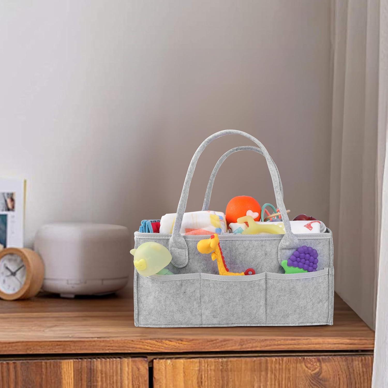 Organizador de Pañales PHILORN Gris 38x23x18 cm con Divisores