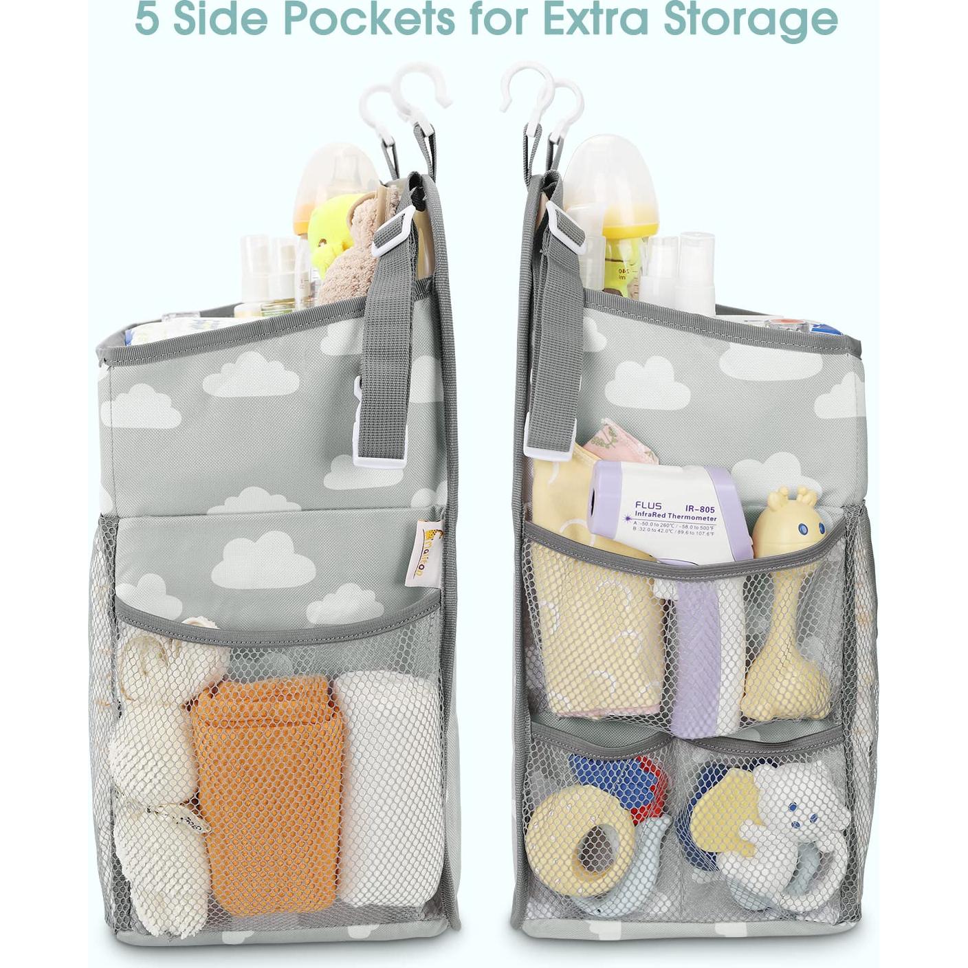 Organizador de Pañales Colgante Maliton Nube Gris 600D
