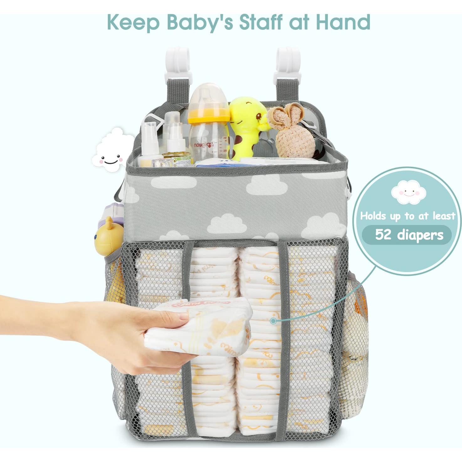 Organizador de Pañales Colgante Maliton Nube Gris 600D