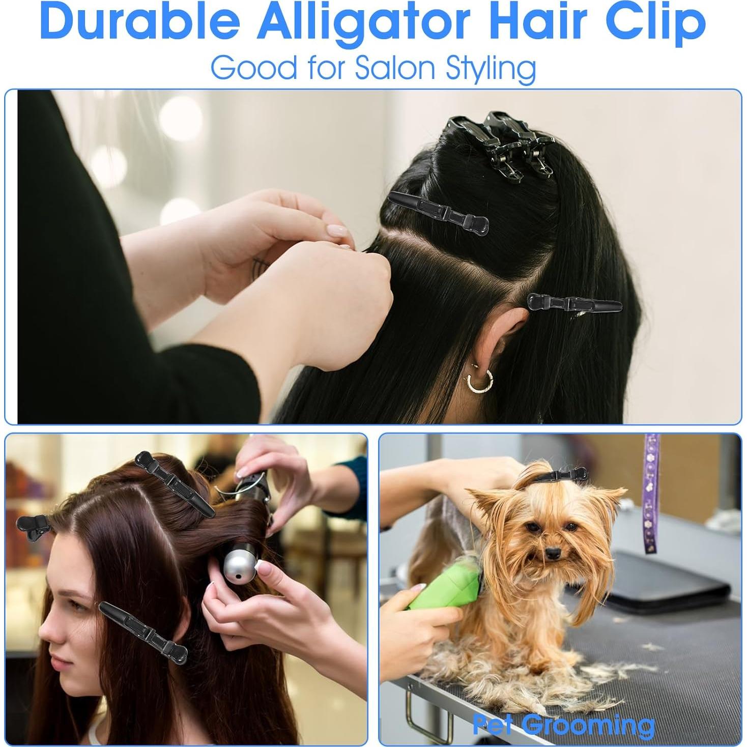 Pinzas de Cocodrilo para Cabello Mekueeex 96 Piezas 11.5cm