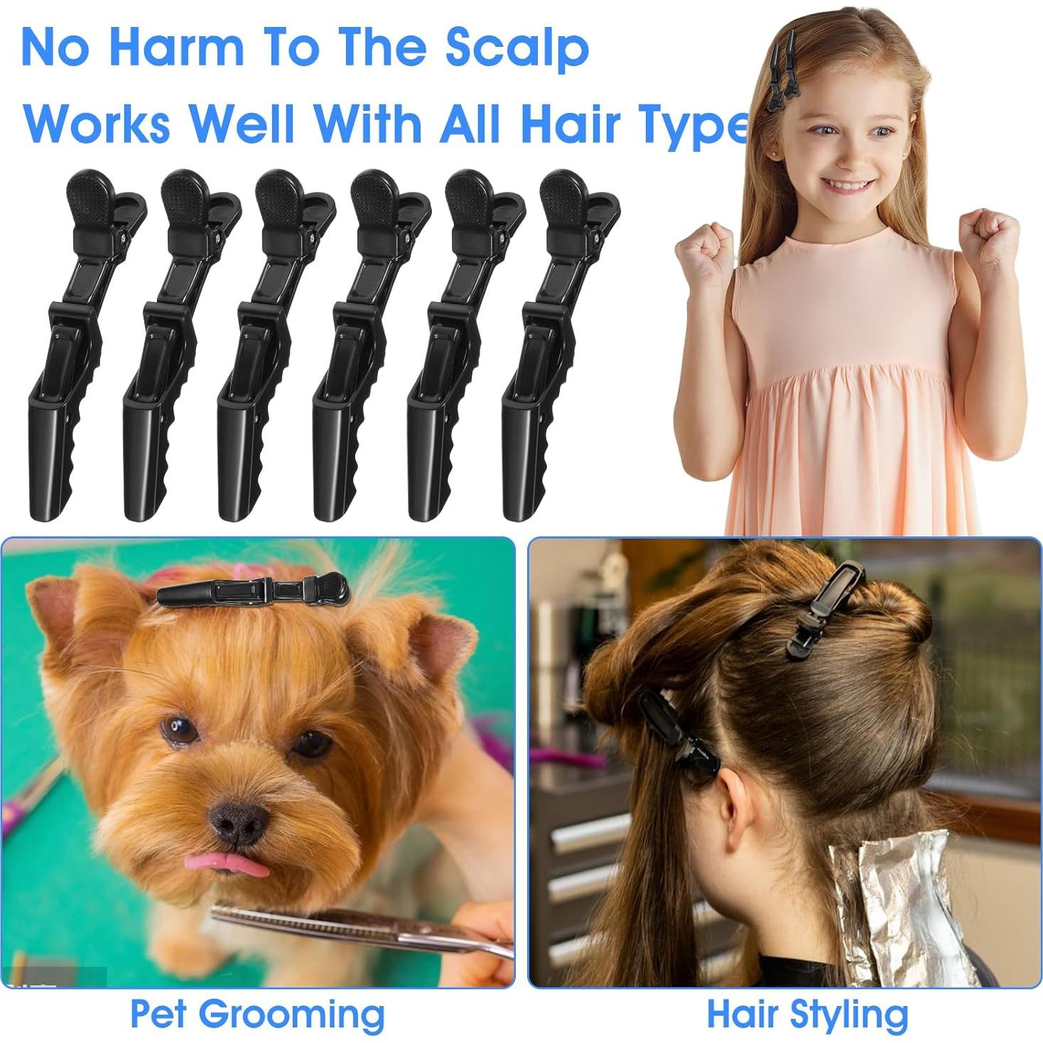 Pinzas de Cocodrilo para Cabello Mekueeex 96 Piezas 11.5cm