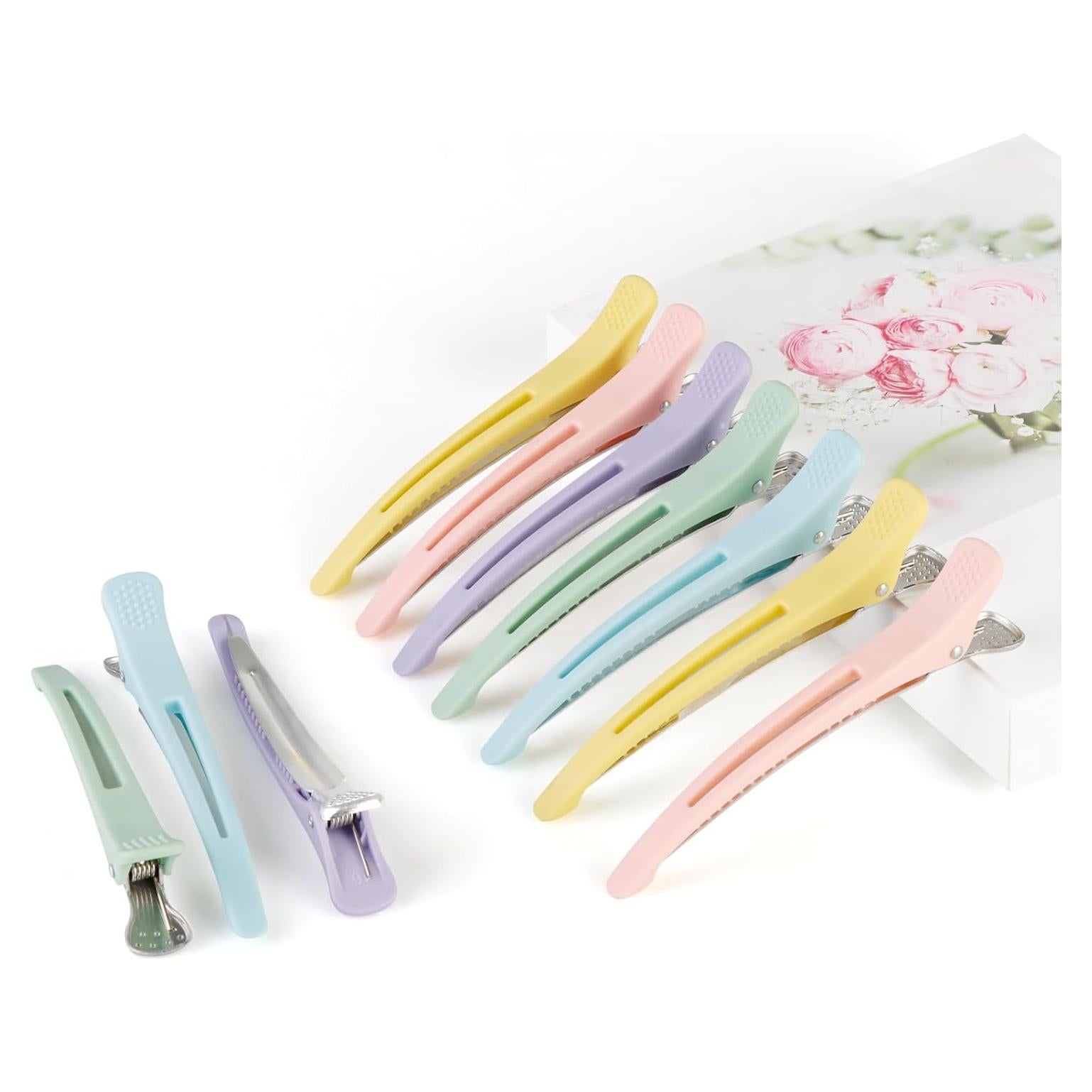 Clips de Rodillo de Pato Neón YOECO - 10 Pcs 10.95 cm