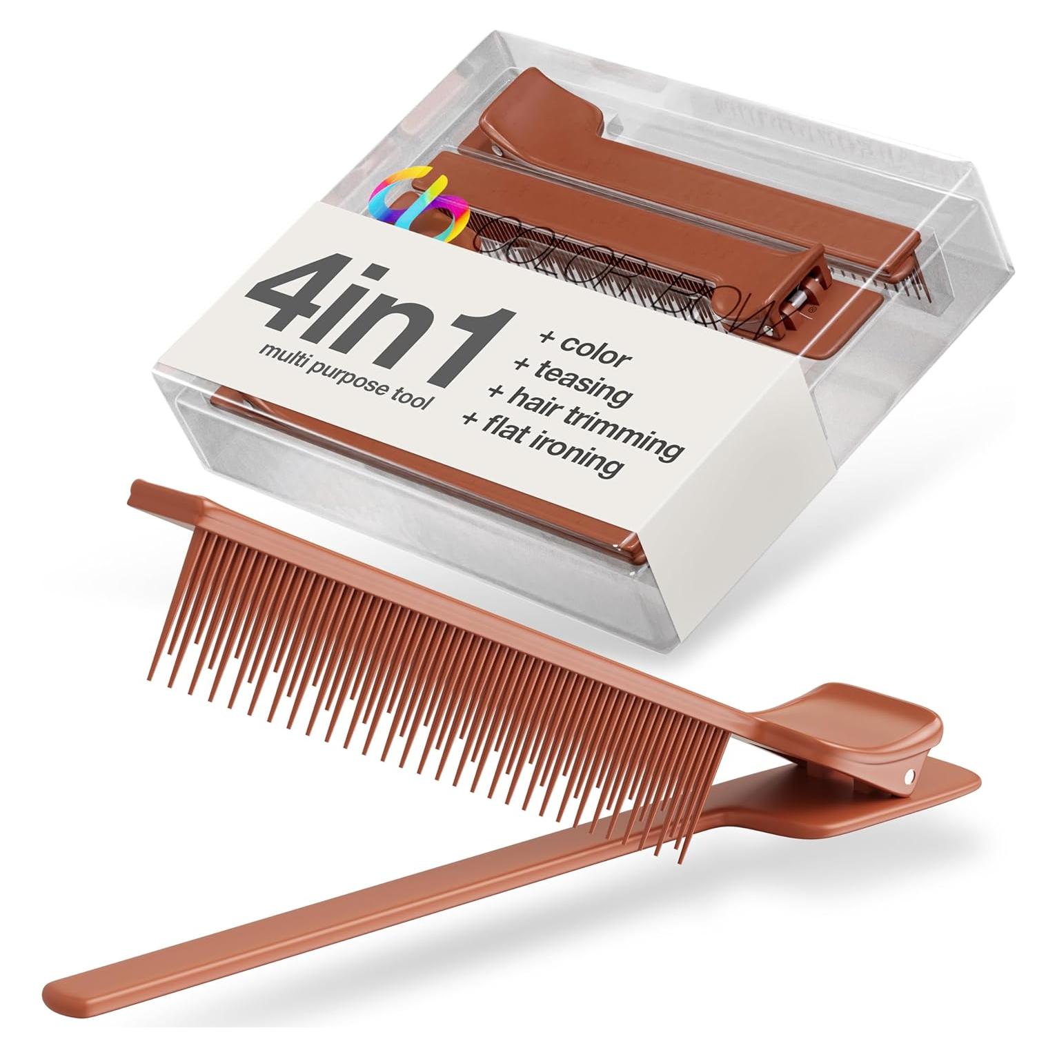 5 Clips de Teasing ColorBow - Herramienta para Estilizado de Cabello