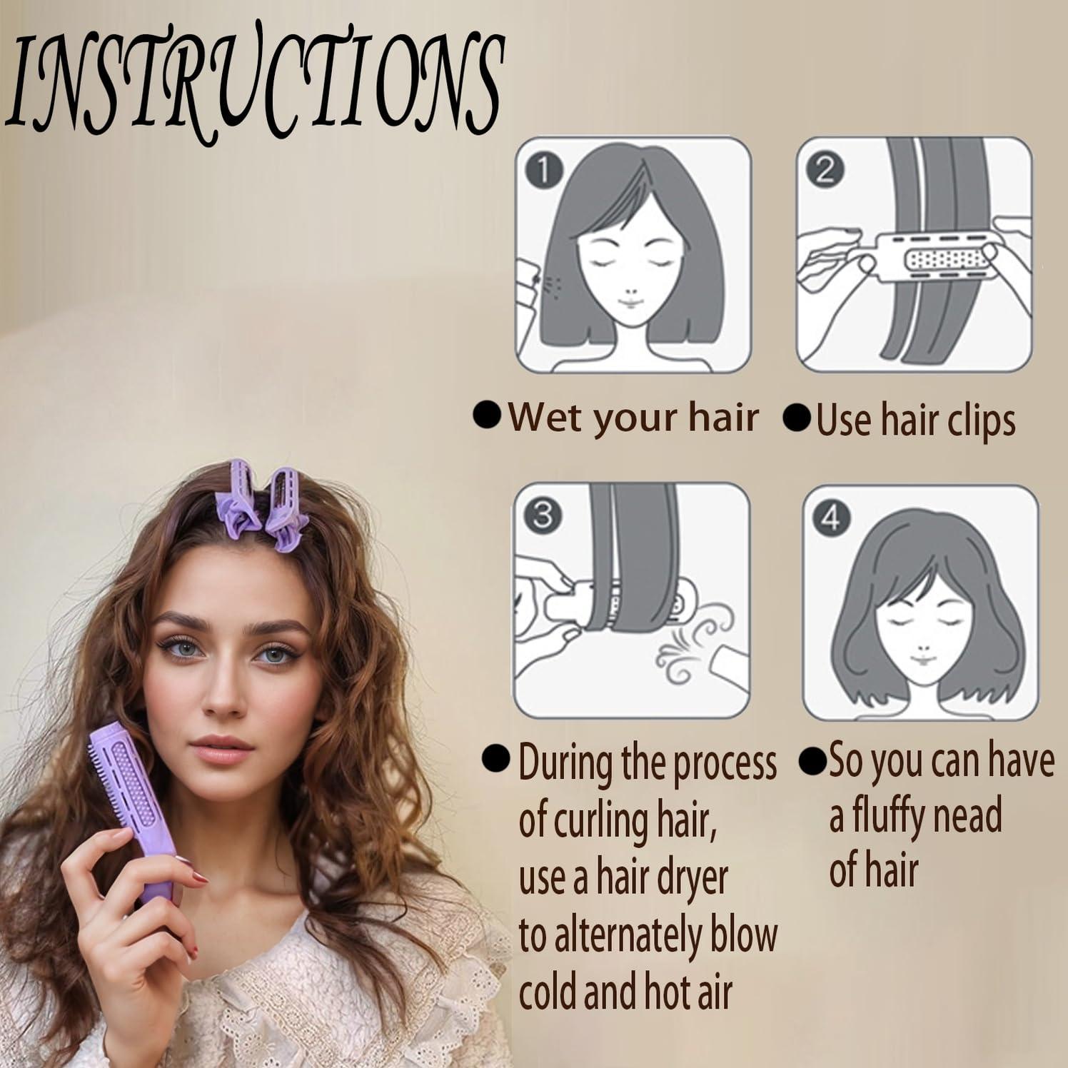 Clips Voluminizadores Dafeng Multicolor 8PC para Cabello