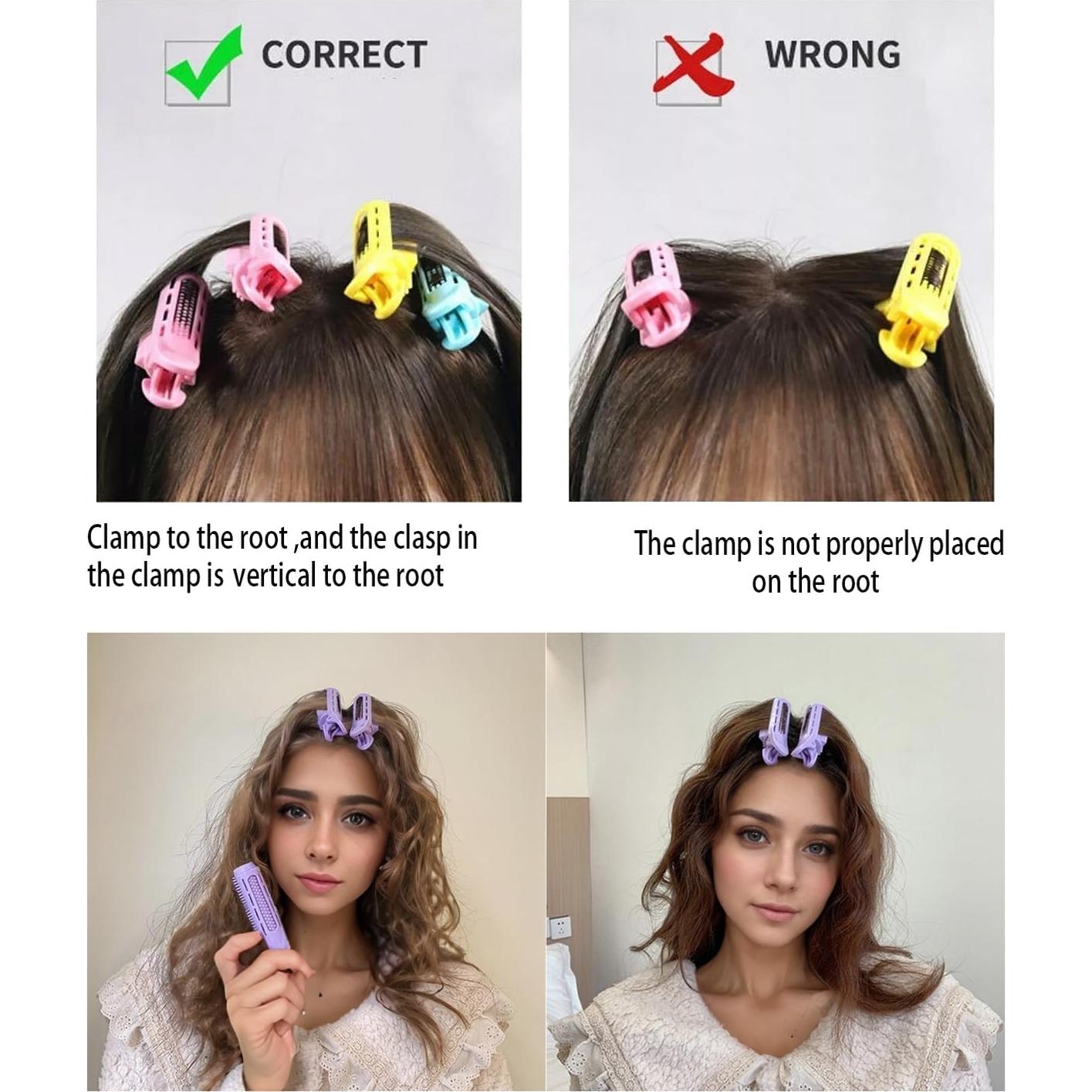 Clips Voluminizadores Dafeng Multicolor 8PC para Cabello