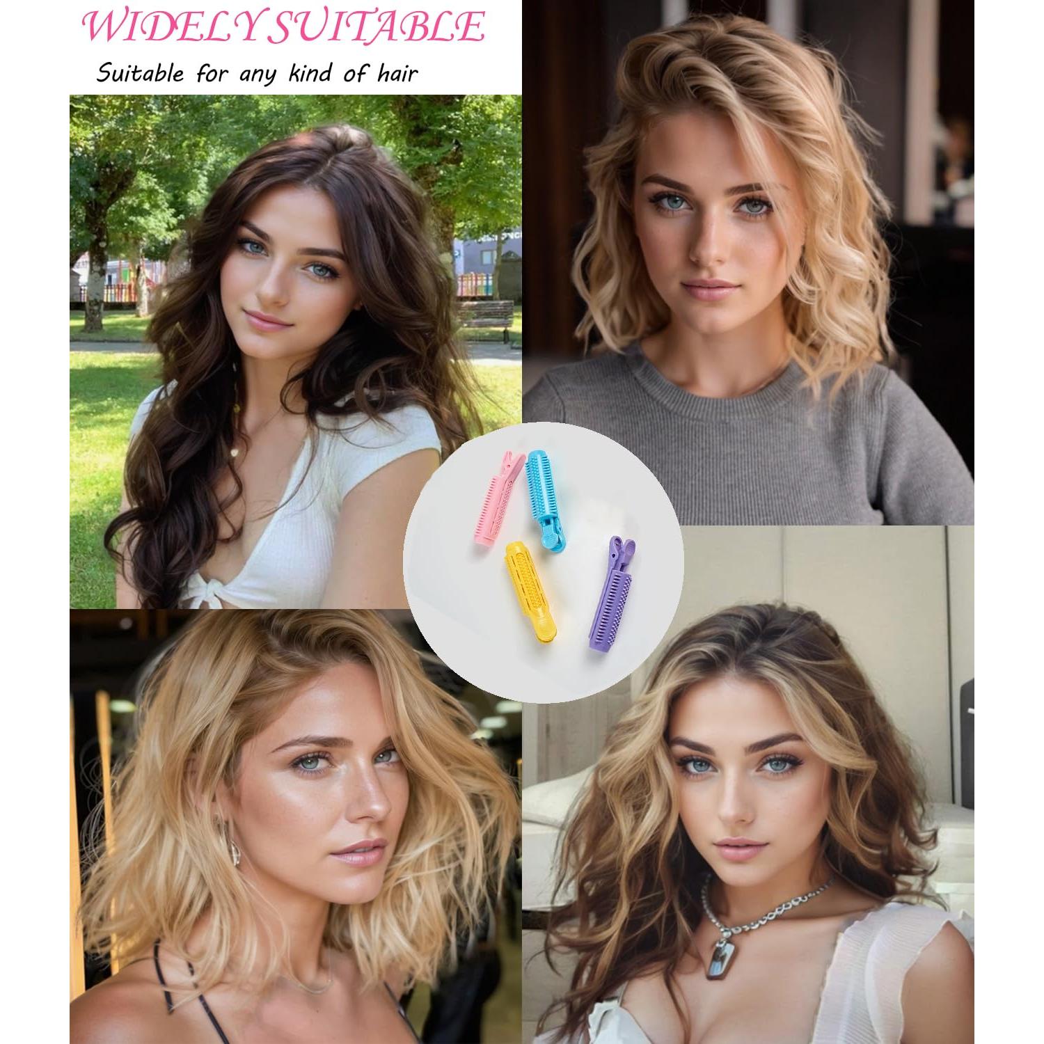 Clips Voluminizadores Dafeng Multicolor 8PC para Cabello