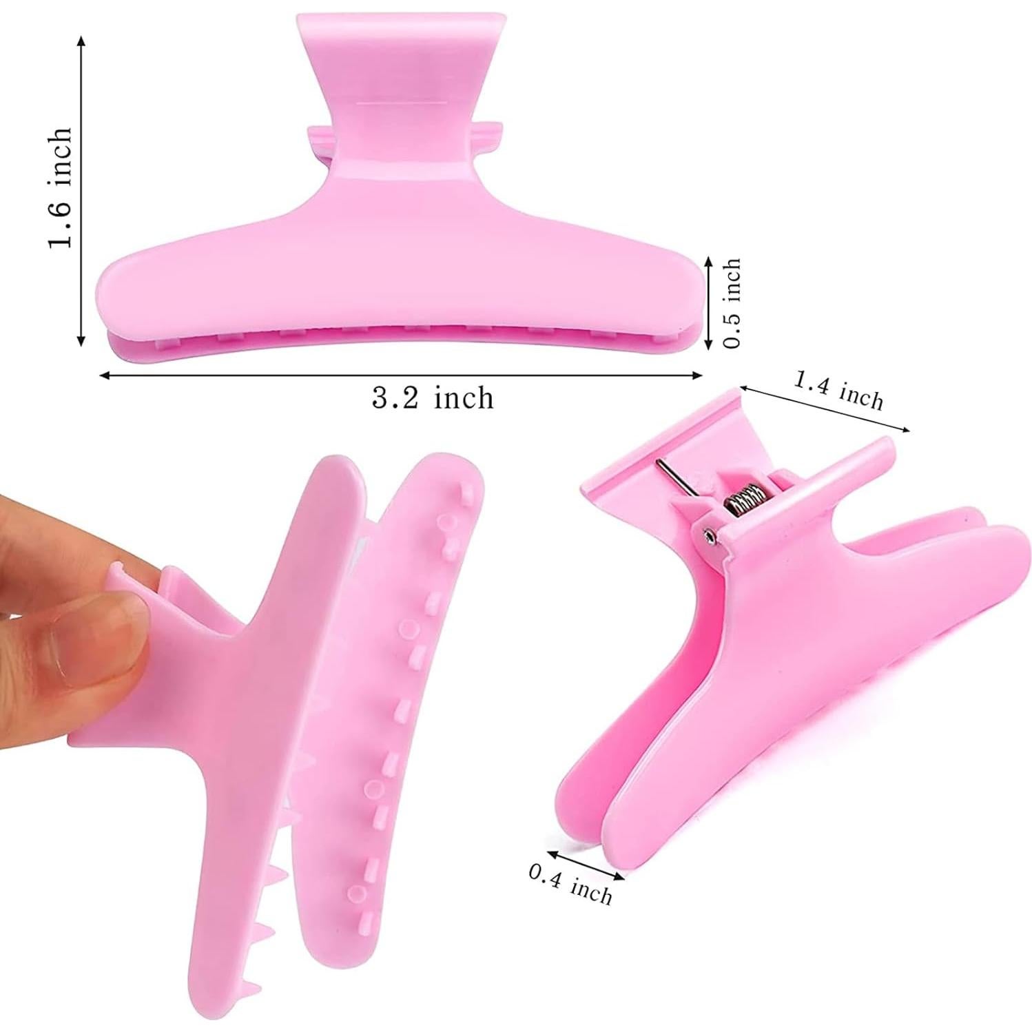 Clip de Cabello Rosa Ondder 24 Pcs Antideslizante 8.13 cm