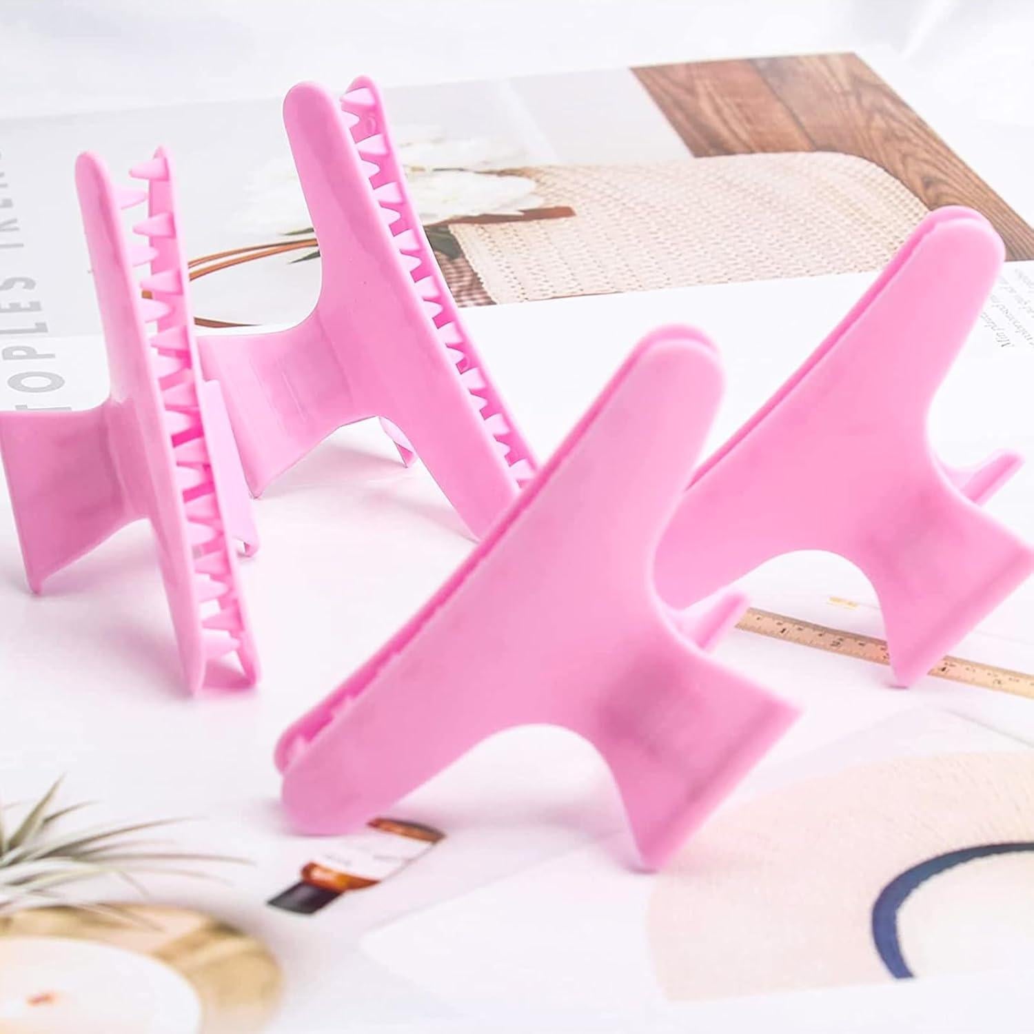 Clip de Cabello Rosa Ondder 24 Pcs Antideslizante 8.13 cm