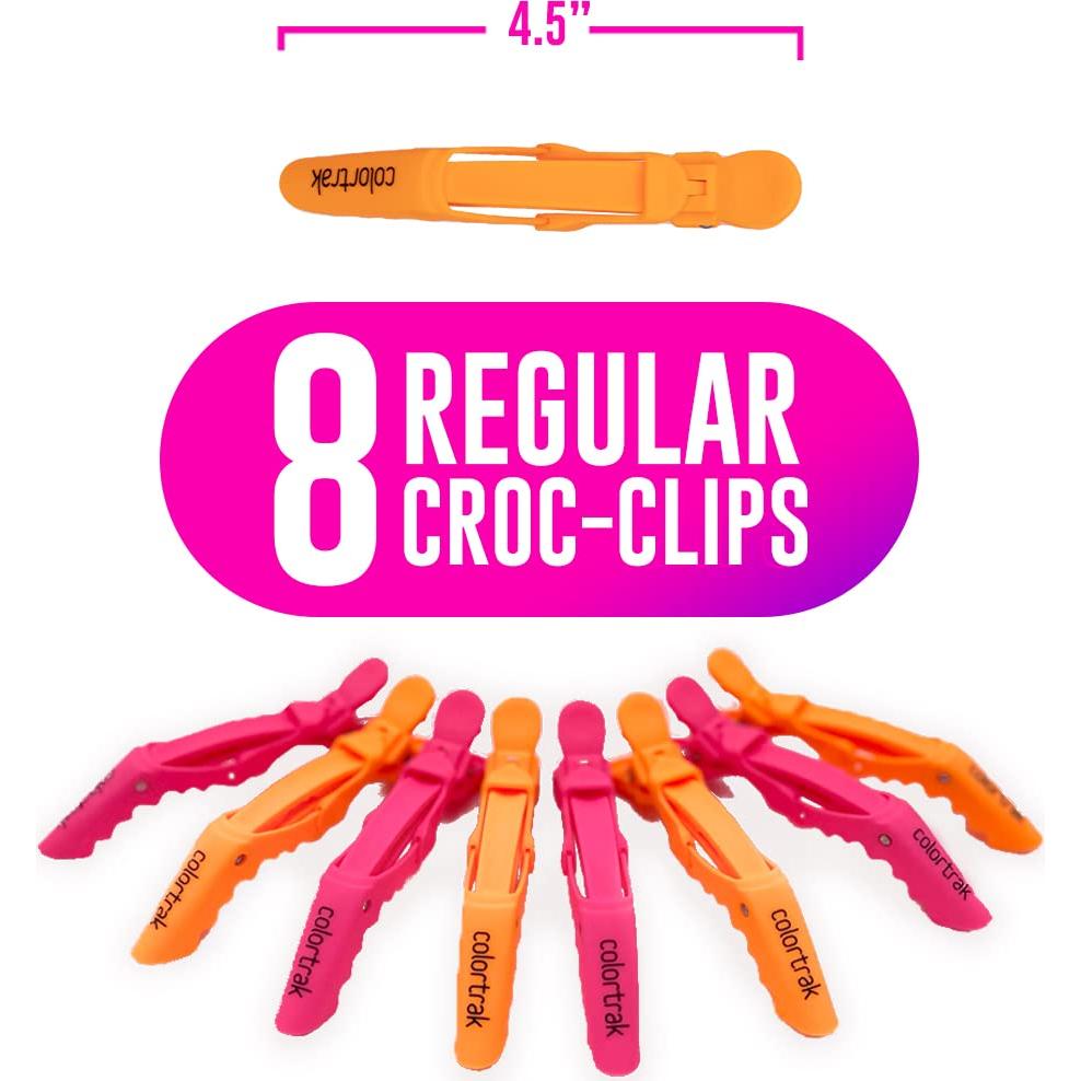 Colortrak Clips para Seccionar Cabello - 12 Piezas, Antideslizantes