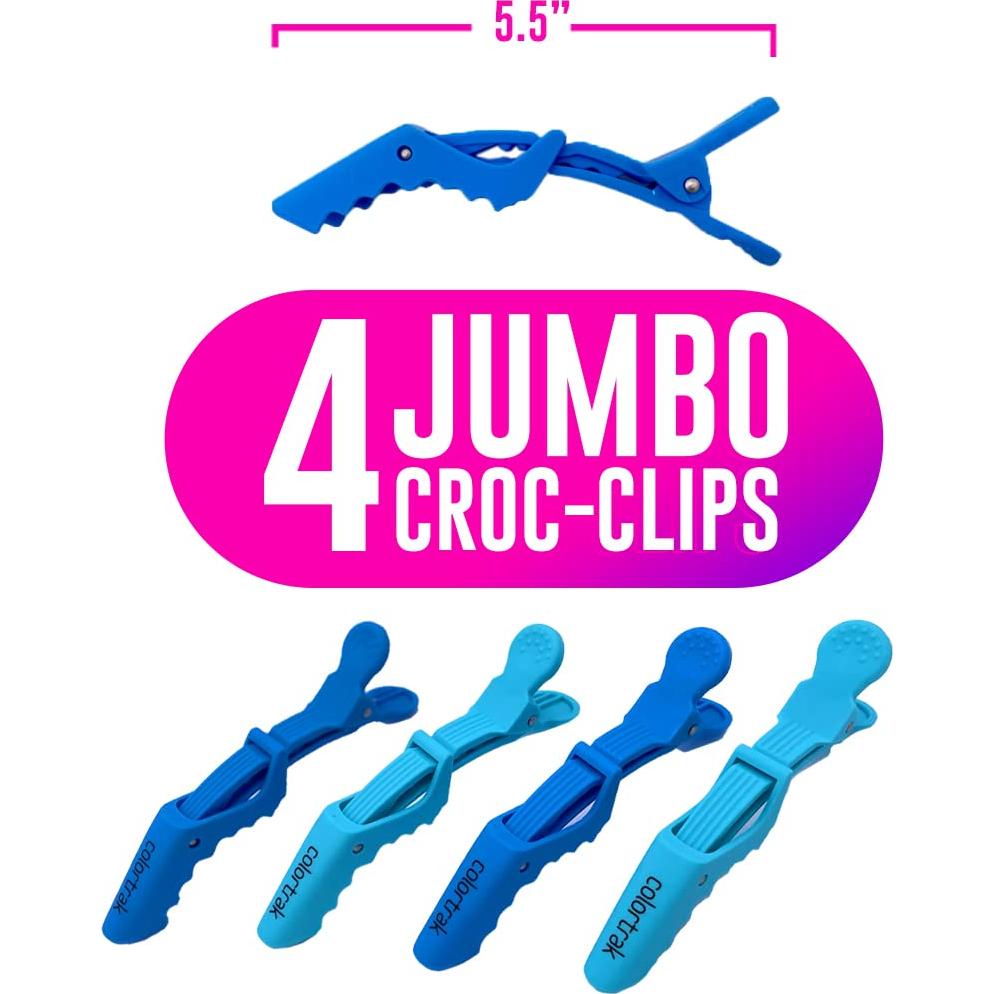 Colortrak Clips para Seccionar Cabello - 12 Piezas, Antideslizantes