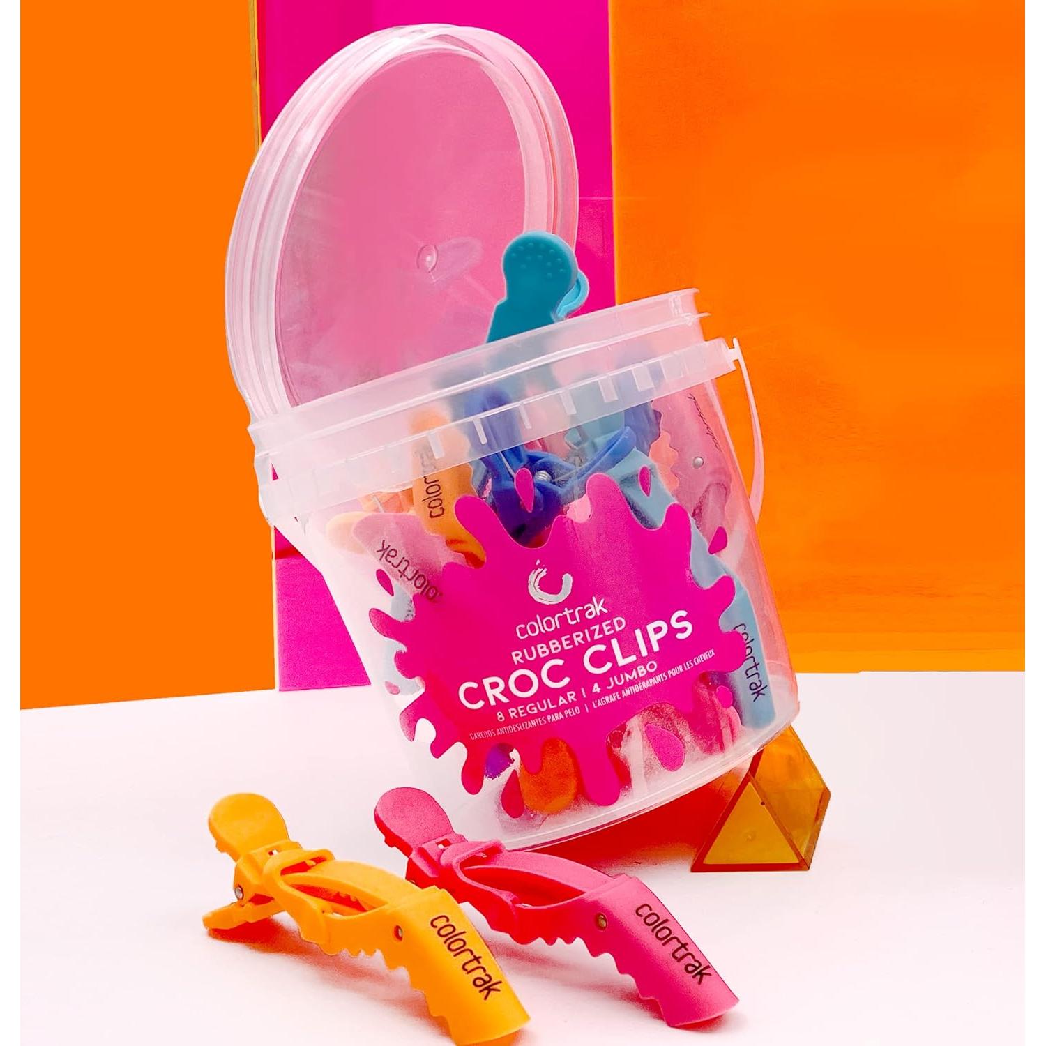Colortrak Clips para Seccionar Cabello - 12 Piezas, Antideslizantes