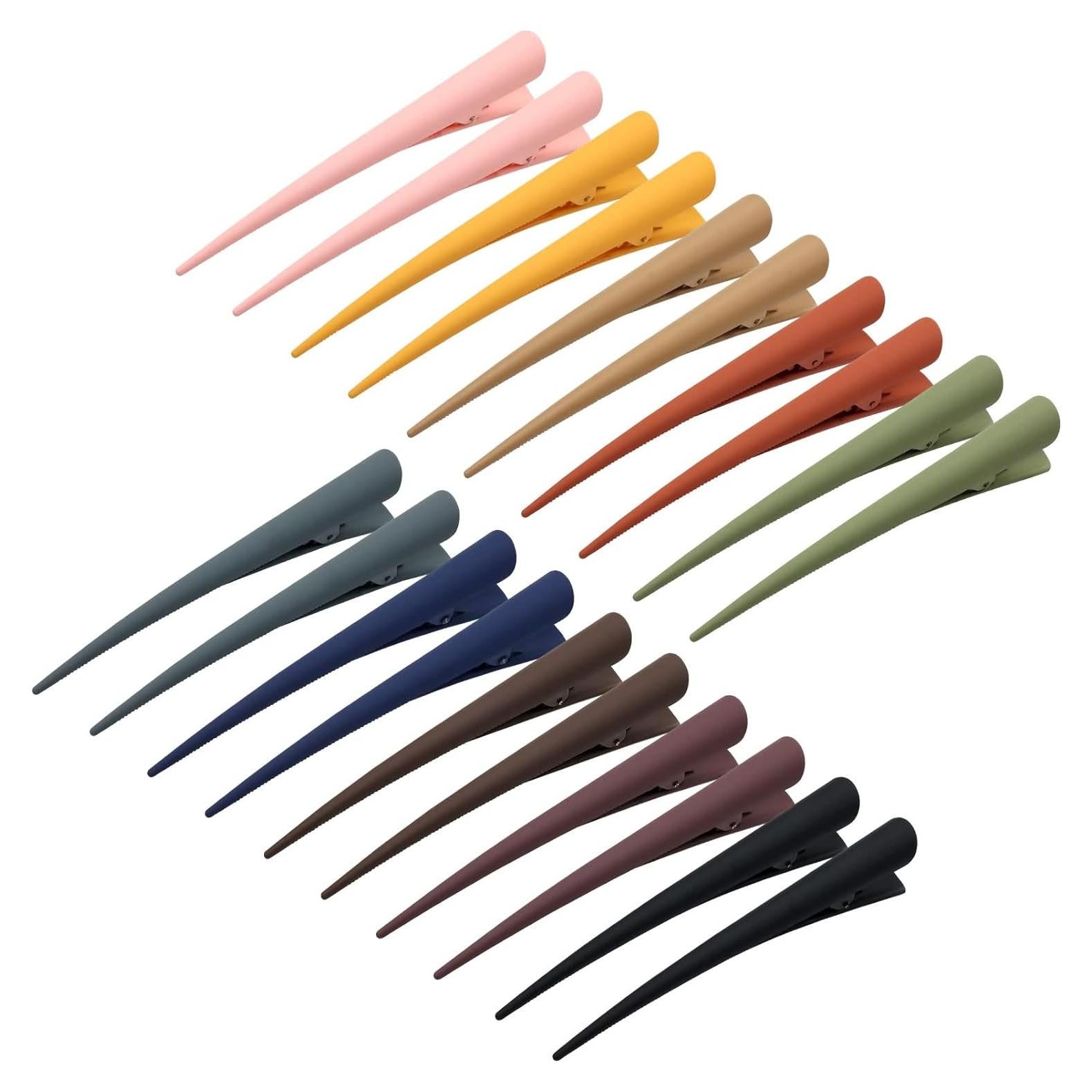 Clips de Pelo Coloridos Cinaci 20PCS 12cm para Estilizar