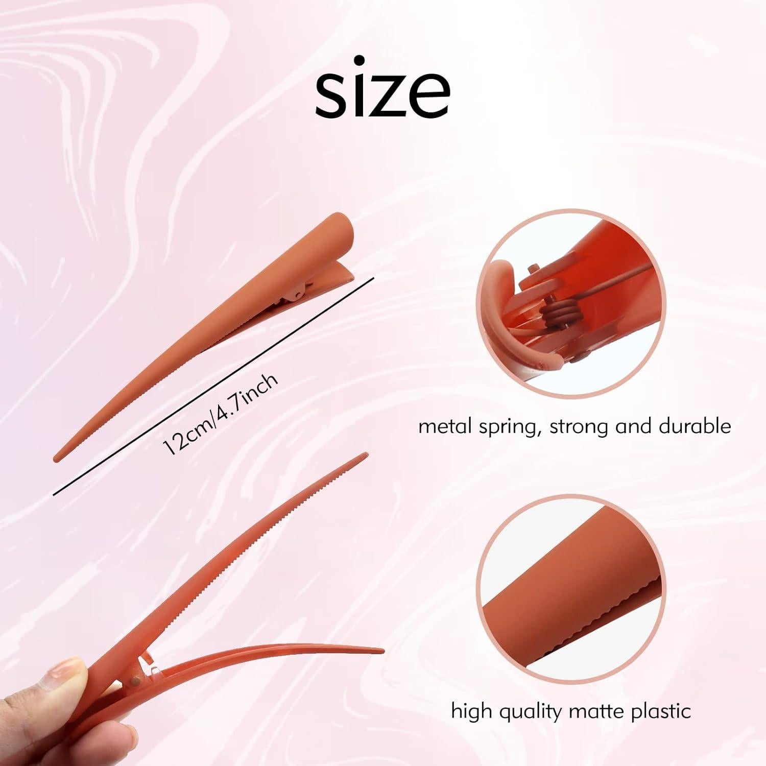 Clips de Pelo Coloridos Cinaci 20PCS 12cm para Estilizar