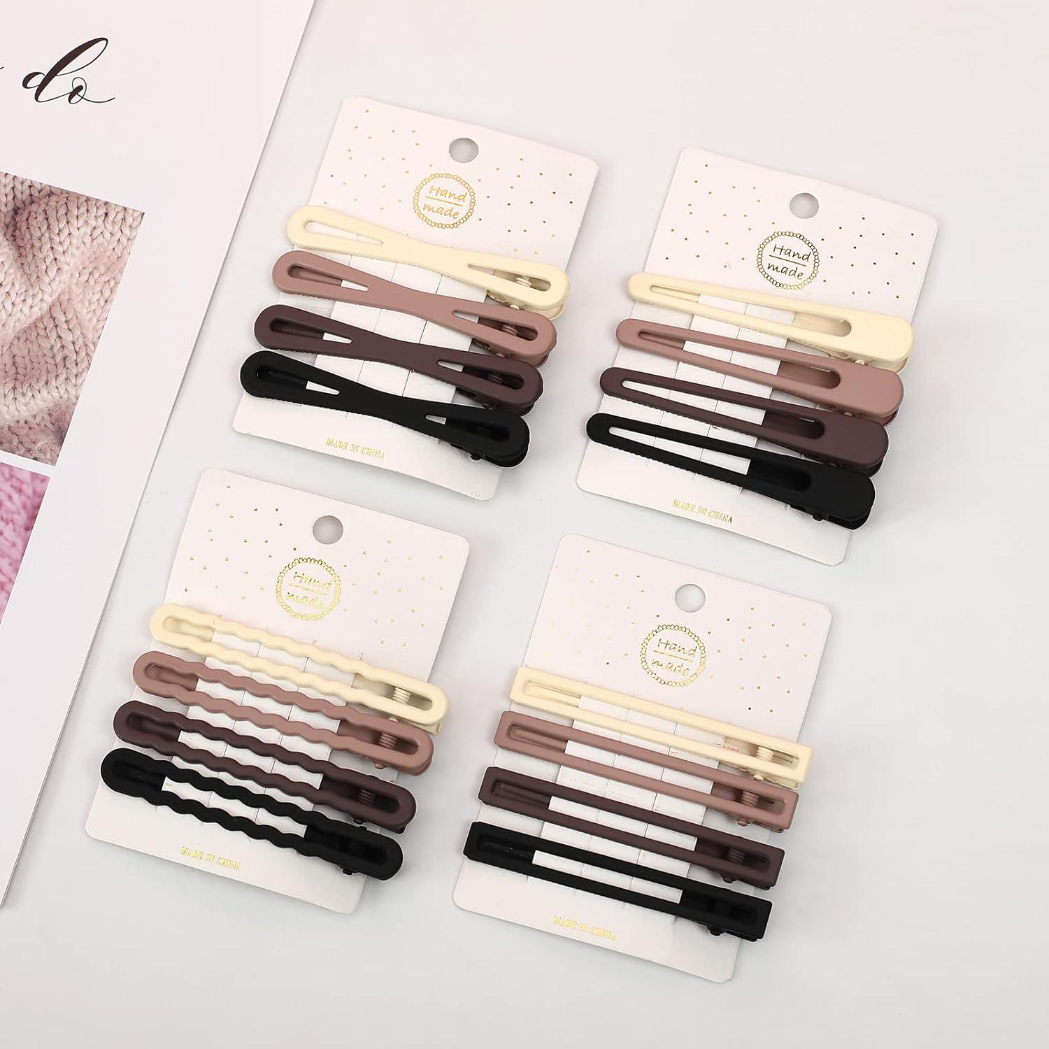 16 Clips de Pico de Pato de Metal Mate NiAMAi - Antideslizantes