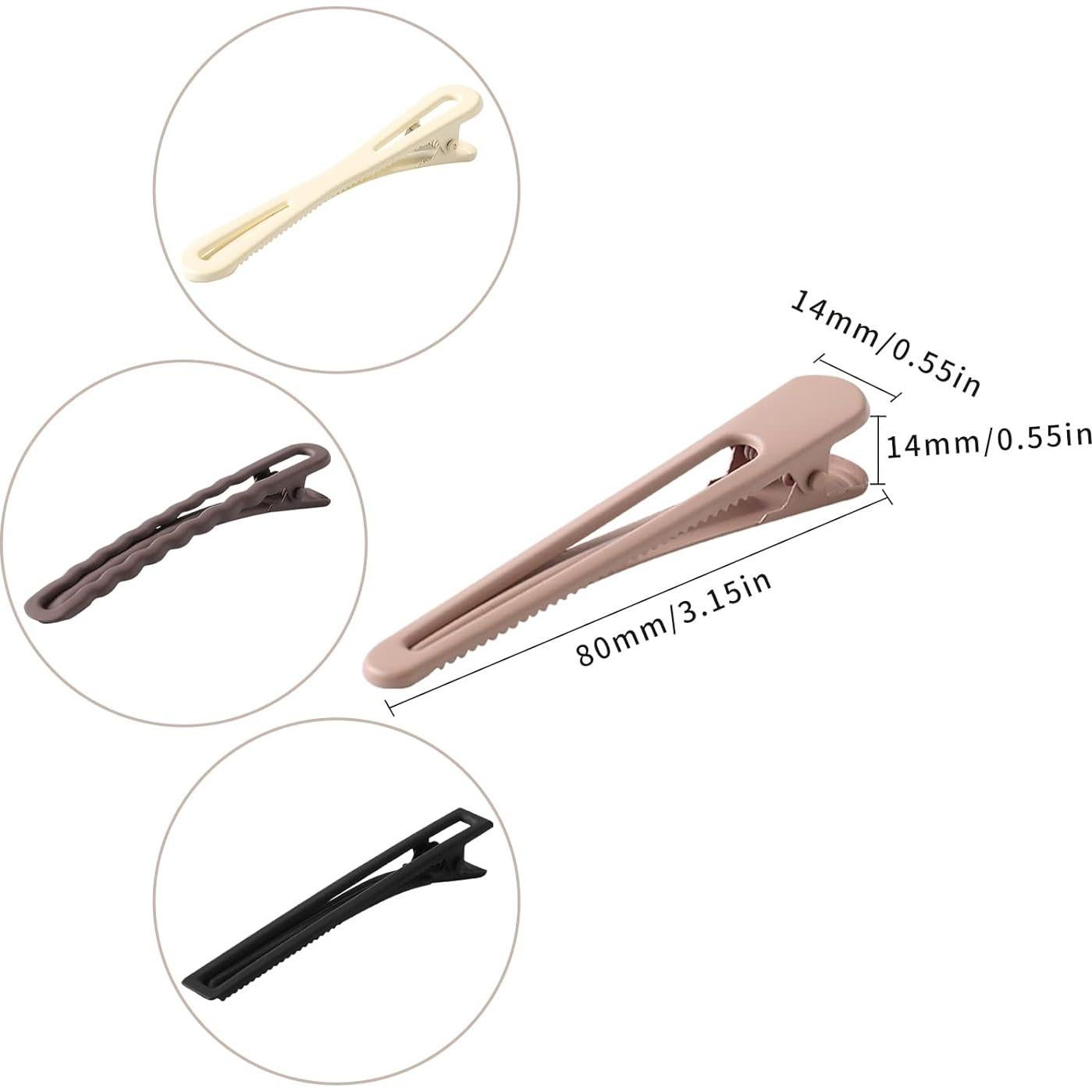 16 Clips de Pico de Pato de Metal Mate NiAMAi - Antideslizantes