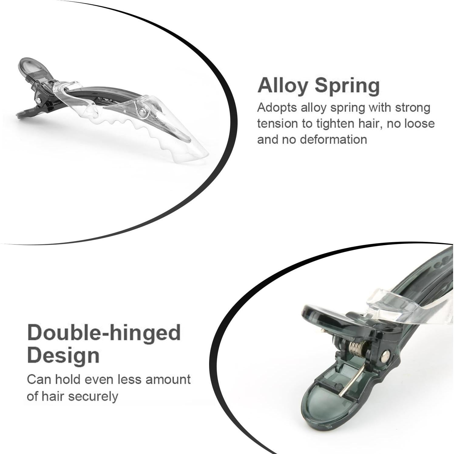 Clip para el cabello premium MEN'S GROOMING BARBER PRO - 8 unidades multicolor