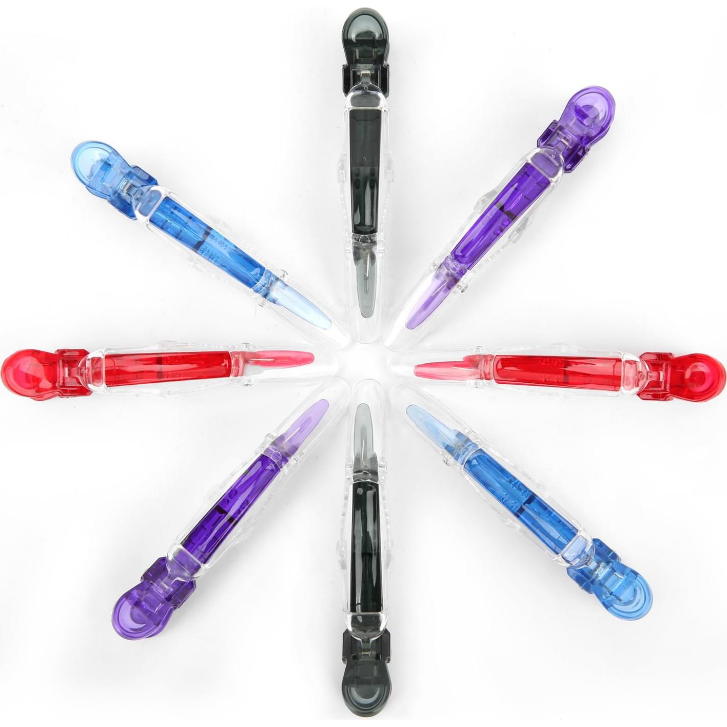 Clip para el cabello premium MEN'S GROOMING BARBER PRO - 8 unidades multicolor