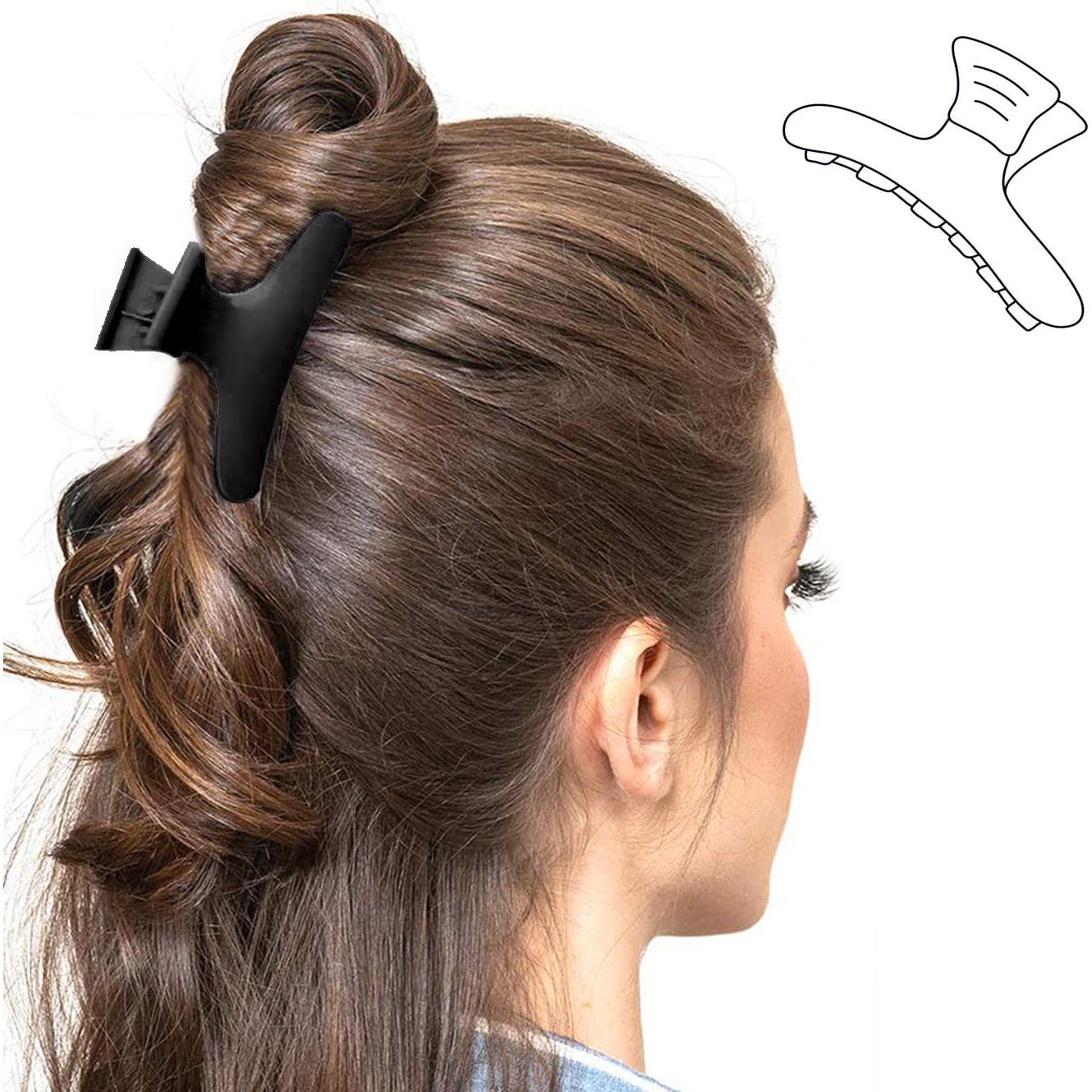 Yarlung 48 Pinzas para Cabello Mariposa Negras 8.13 cm