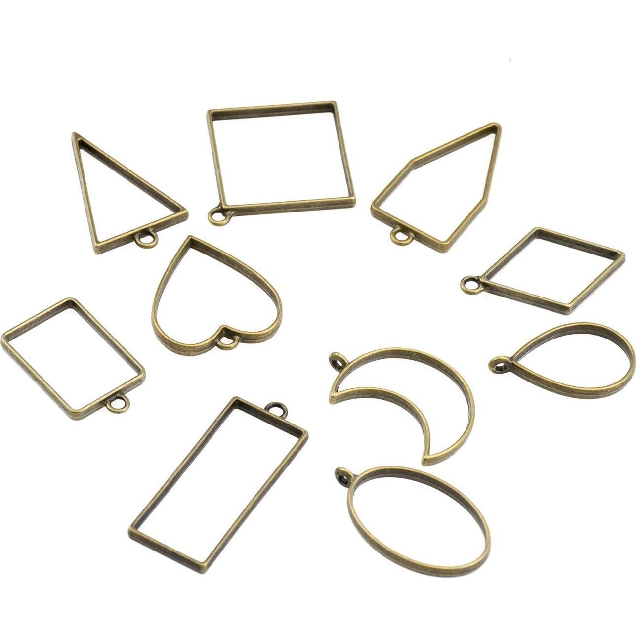 Kit de Colgantes de Bezel Abierto Suwimut 270 Piezas DIY