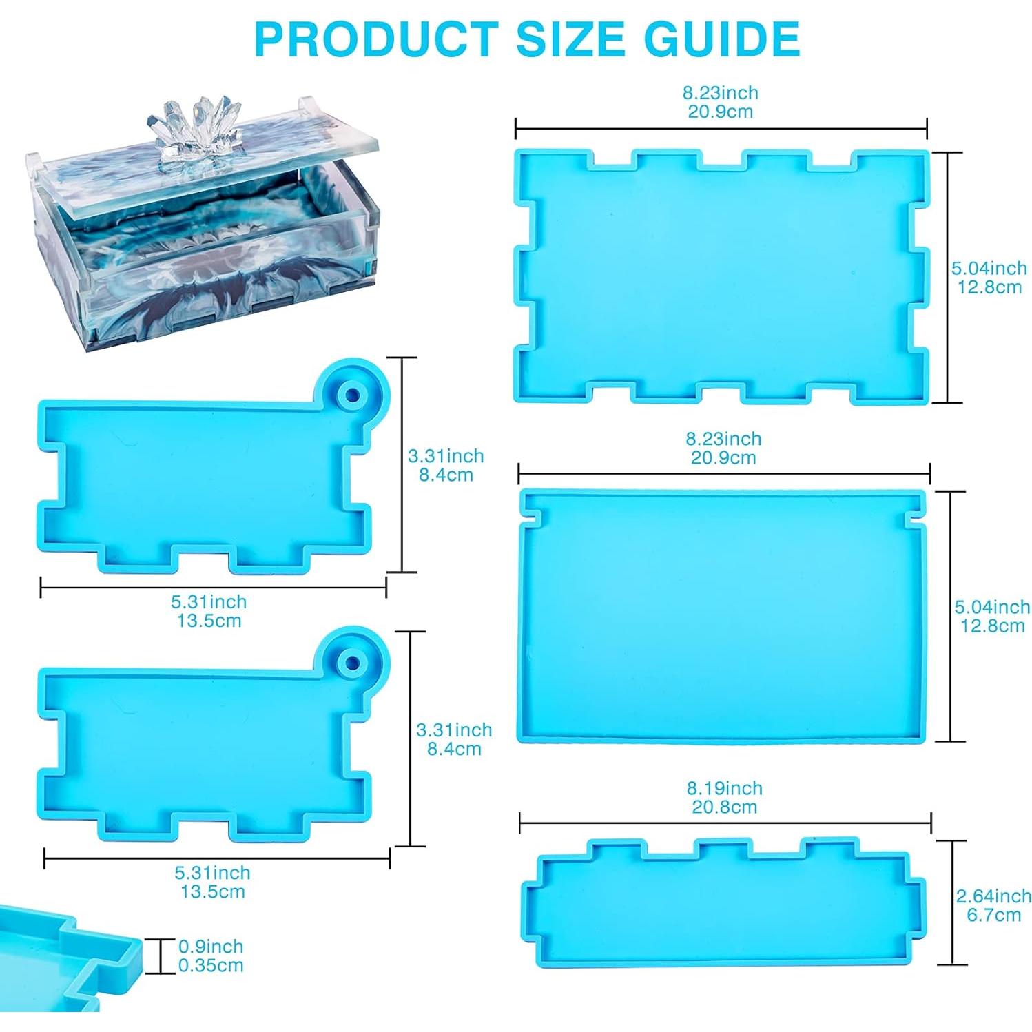 Molde de Caja Rectangular de Silicona IKEPAHOK 22.6x14.5cm