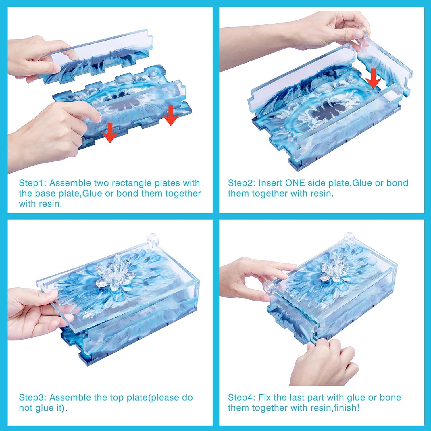 Molde de Caja Rectangular de Silicona IKEPAHOK 22.6x14.5cm
