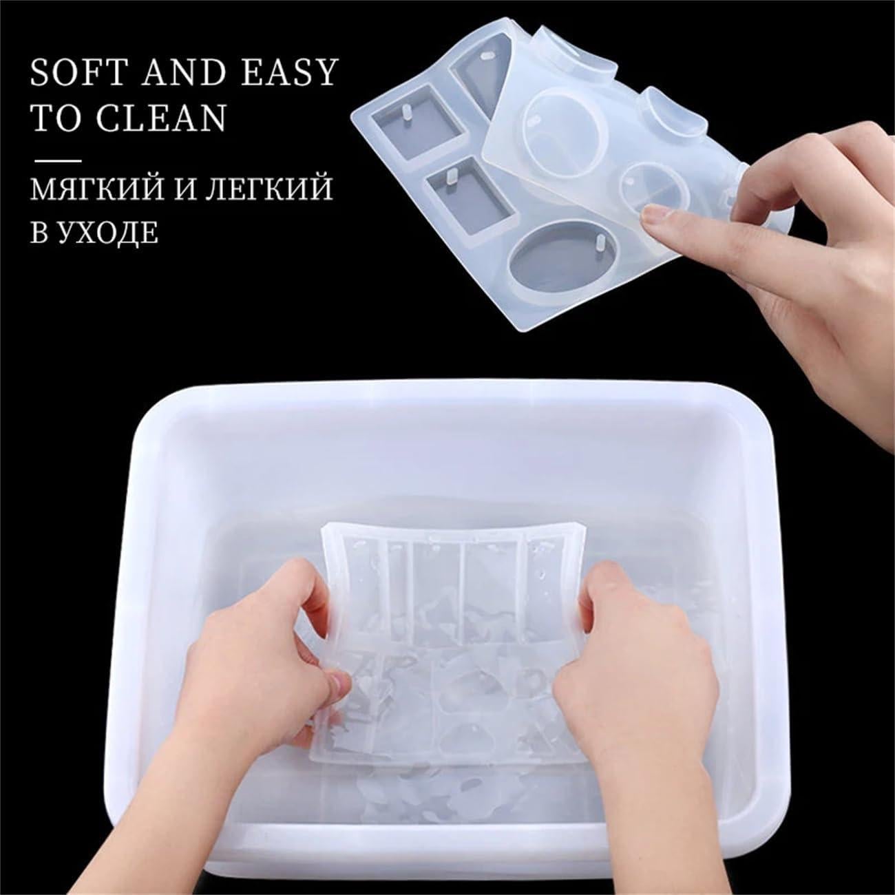 Kit de Moldes de Resina Emfure 94 Piezas para Joyas DIY