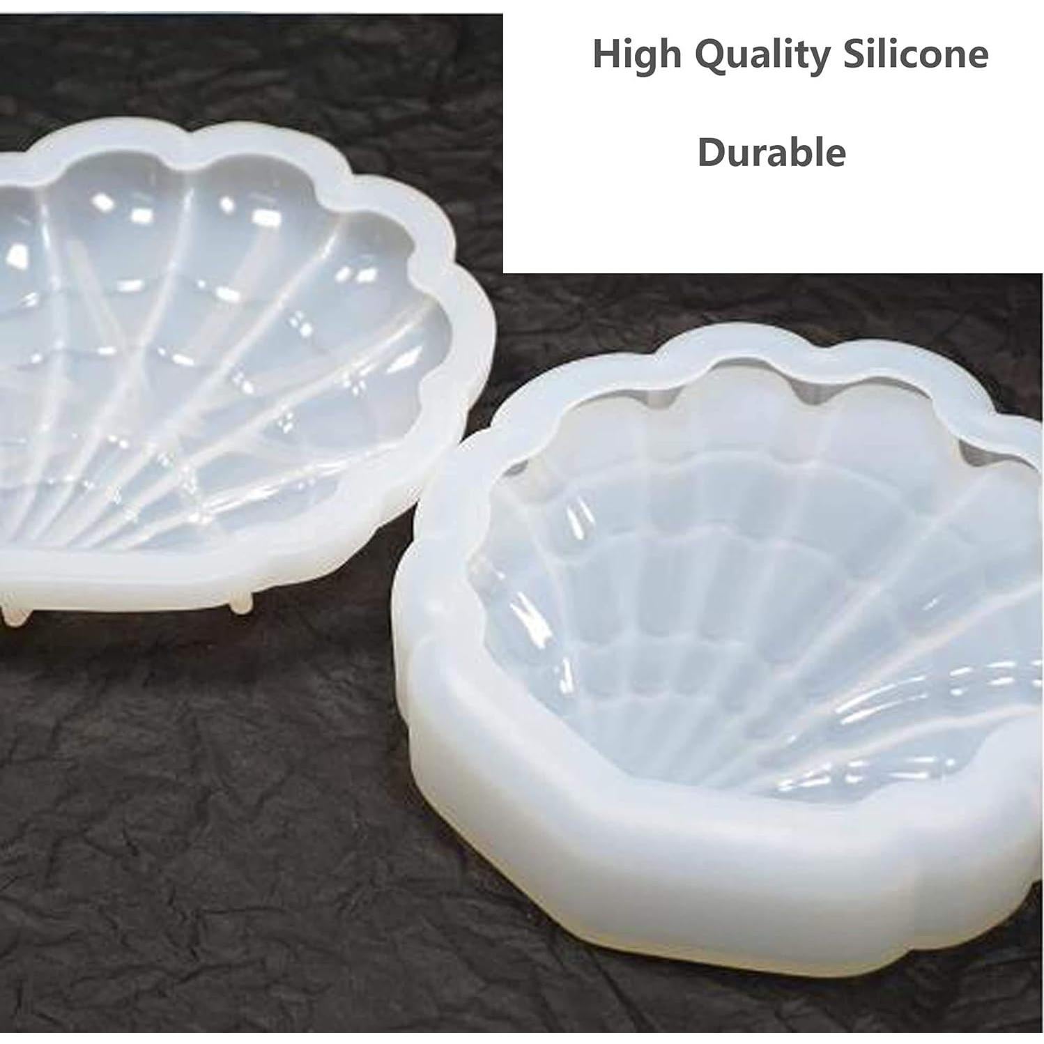 Moldes de Resina de Silicona ONDY - Caja de Joyería Concha