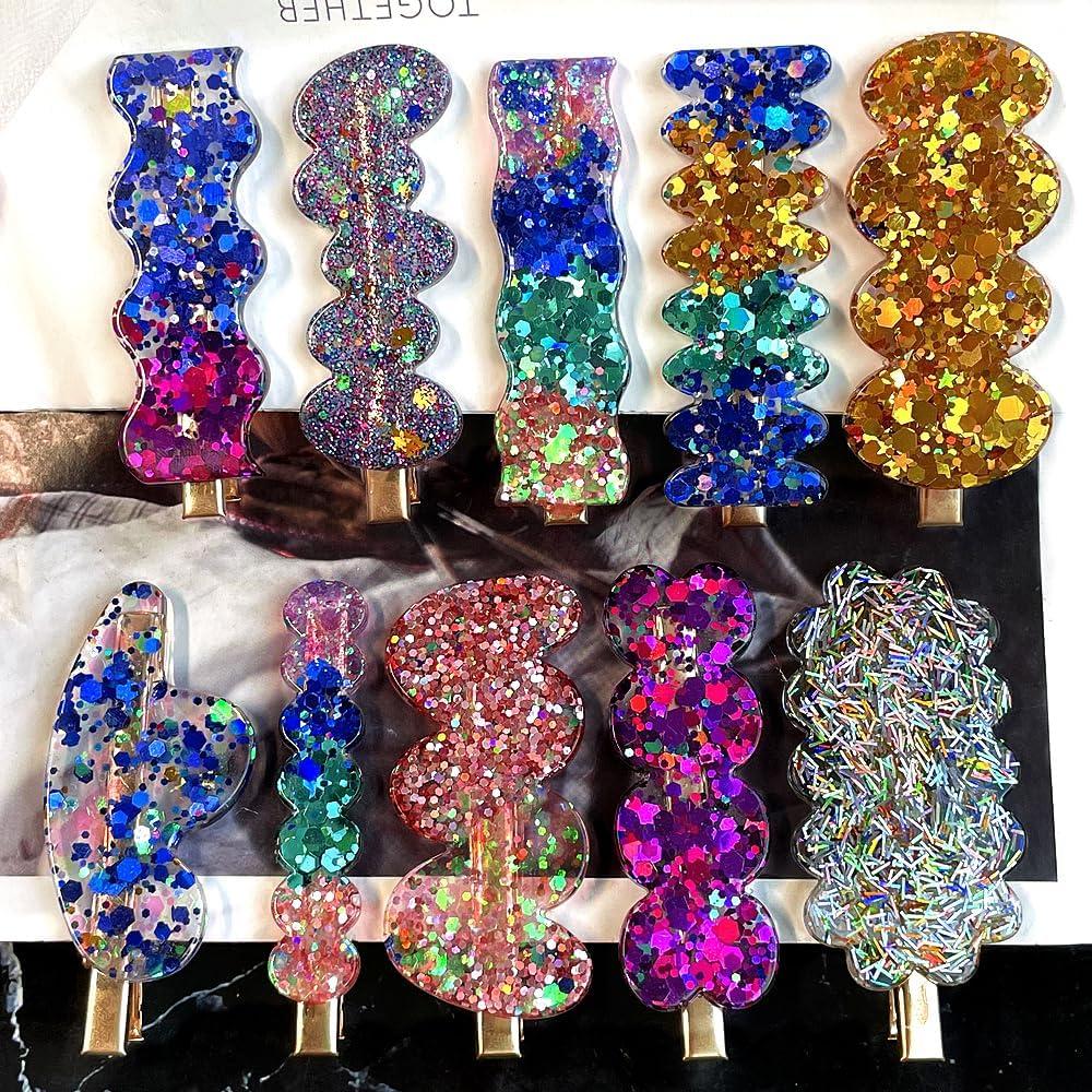 Moldes de Silicona para Clips de Cabello ResinWorld - 3 Piezas