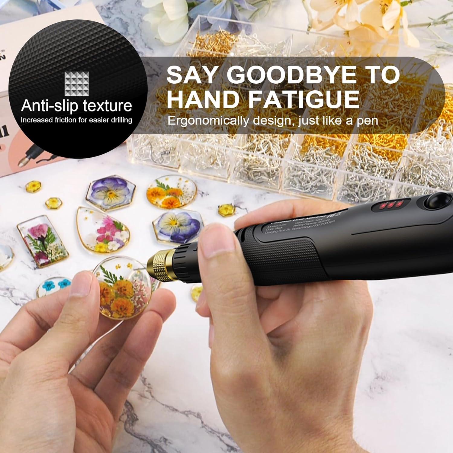 Taladro Manual Sin Cable LET'S RESIN 3 Velocidades 900mAh