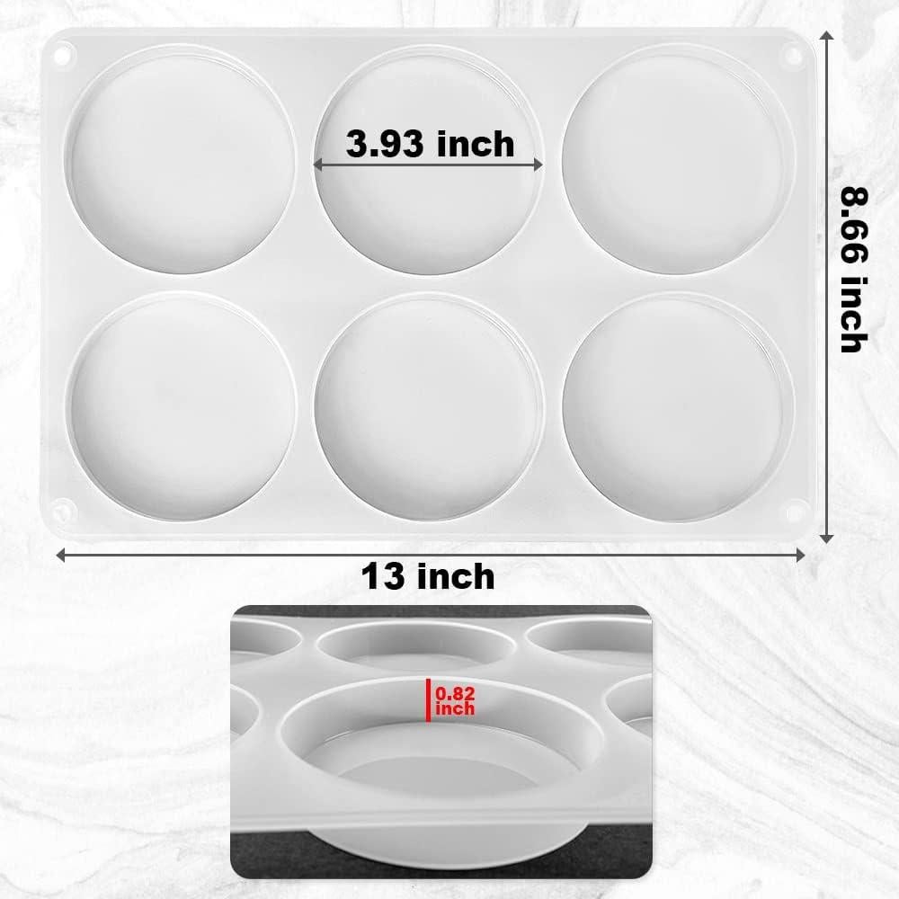 Molde de Posavasos Redondo Profundo ResinWorld 10 cm 6 Cavidades