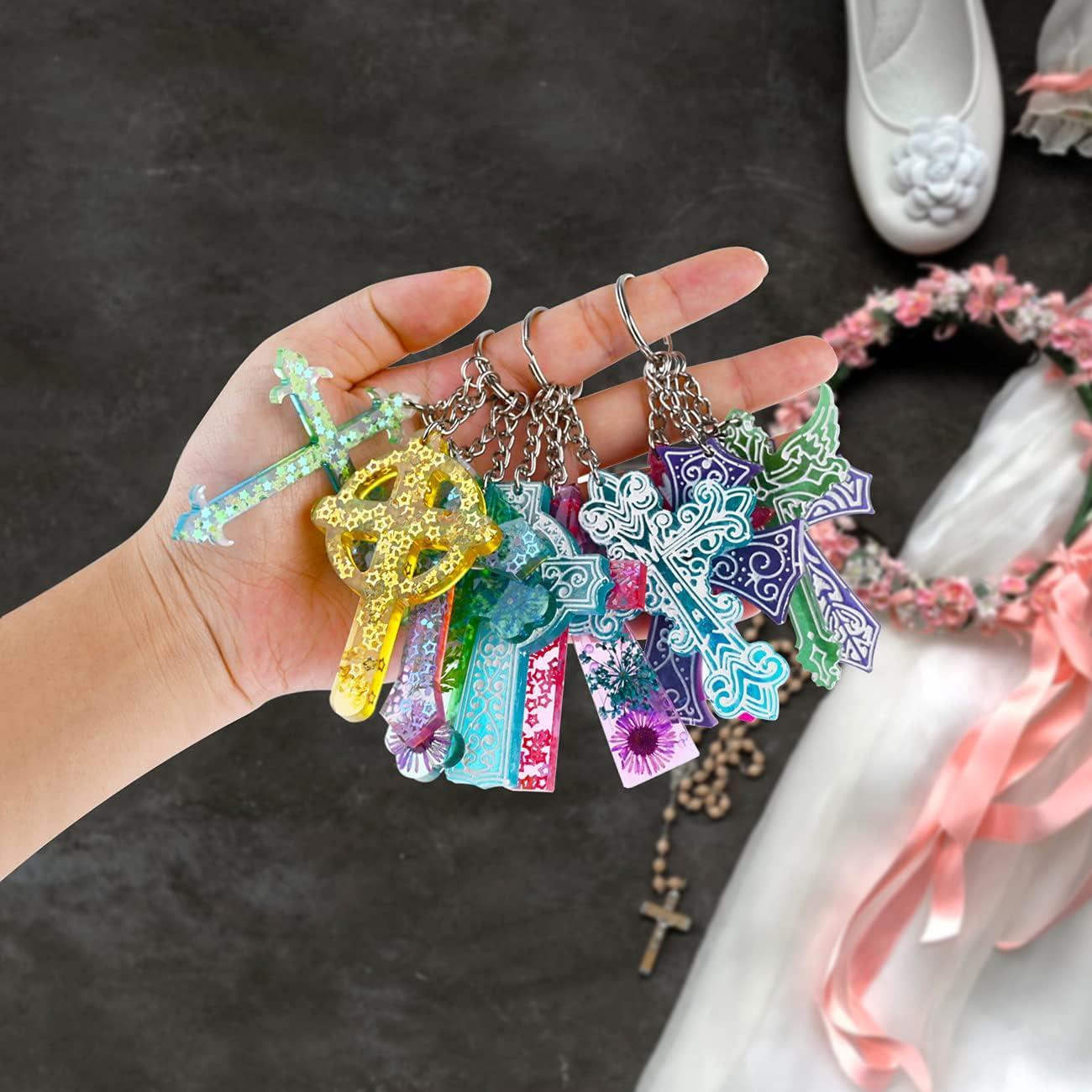 Moldes de Silicona Sakolla en Cruz - 12 Cavidades para Resina