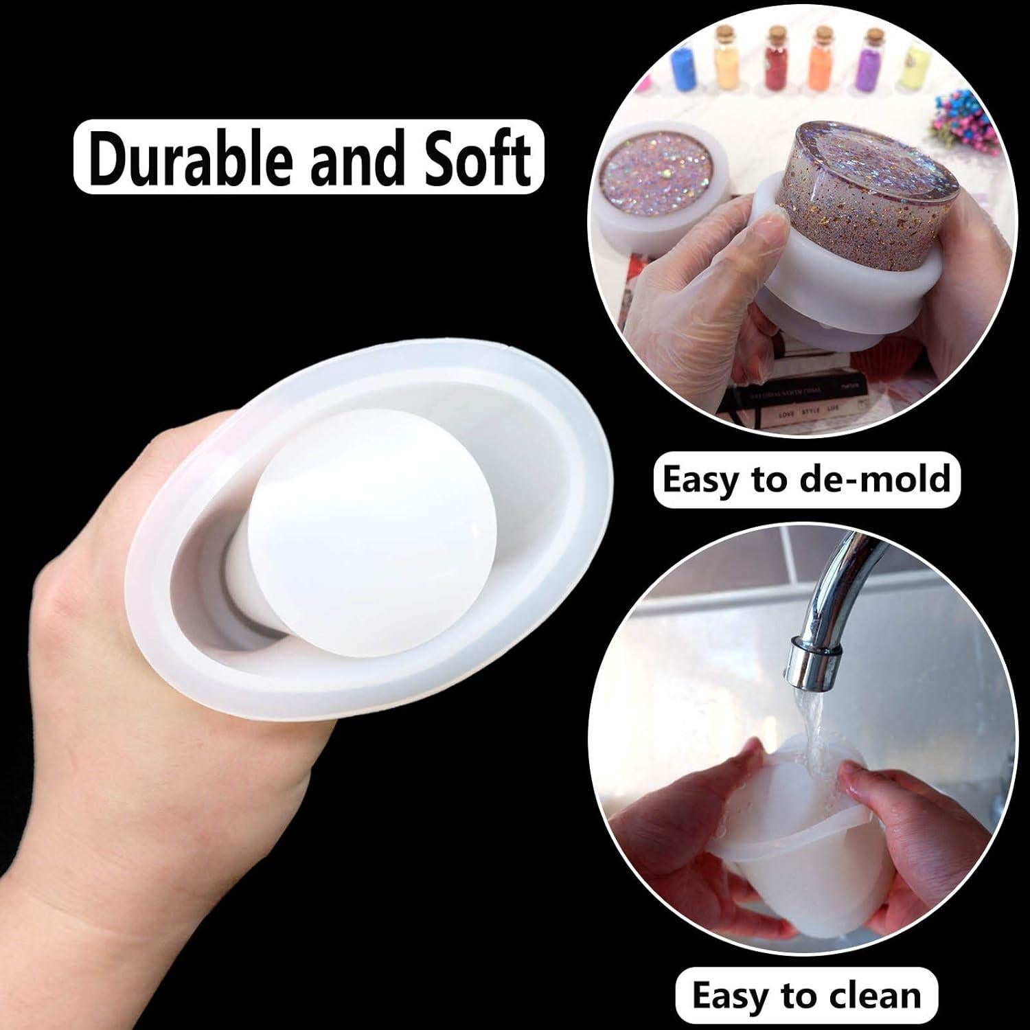 Molde de Resina Cilíndrico MOUGIGI para Joyería DIY