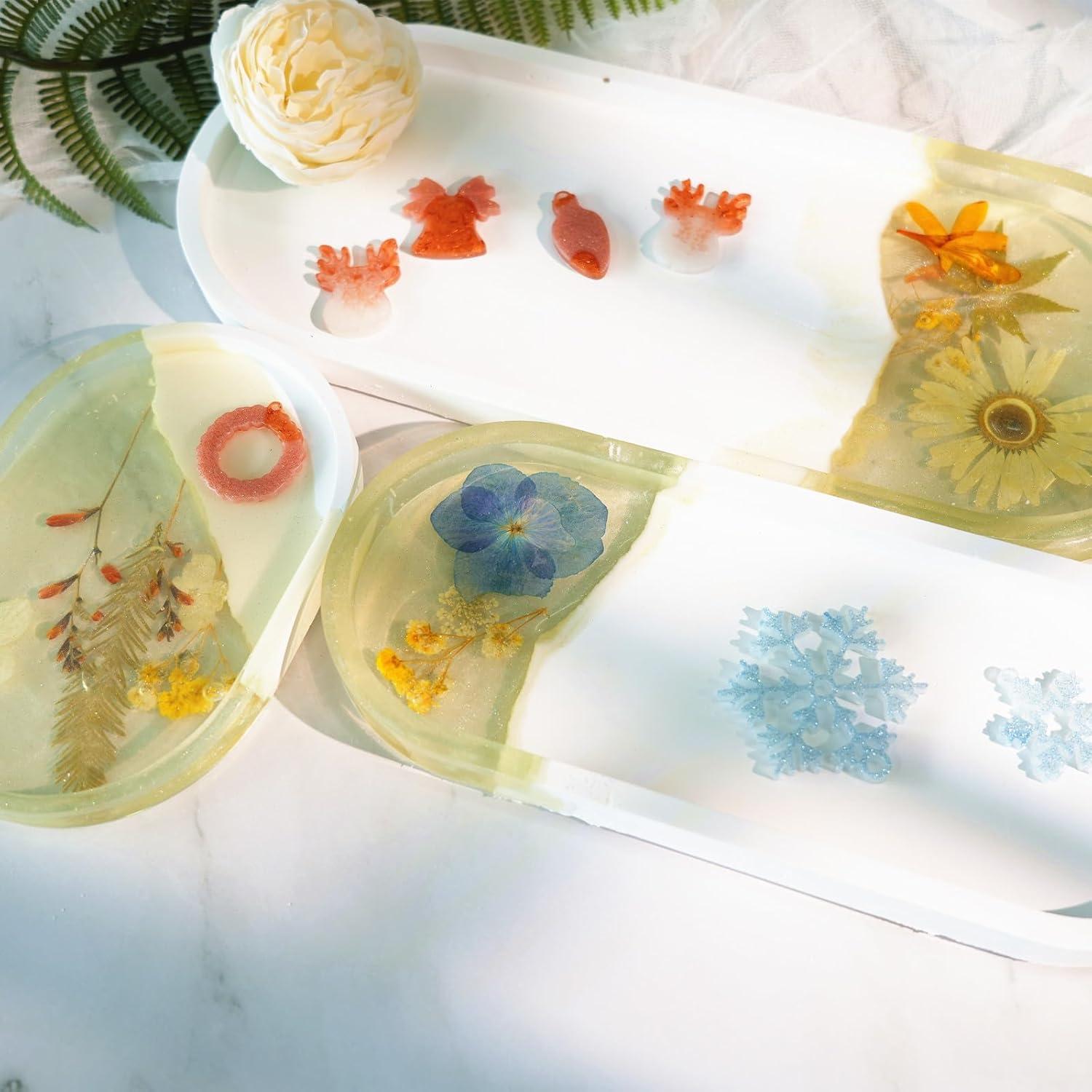 Juego de 5 Moldes de Silicona Ovalados AOEDEO - 30.48 a 14.48 cm