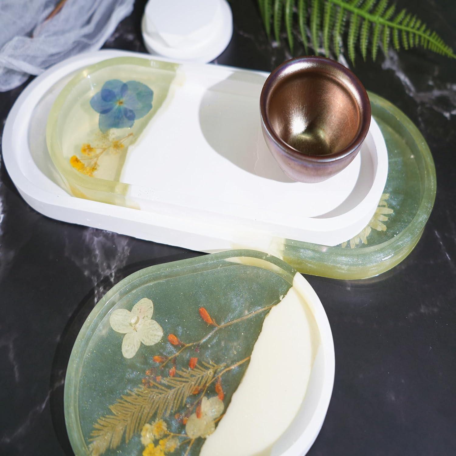 Juego de 5 Moldes de Silicona Ovalados AOEDEO - 30.48 a 14.48 cm