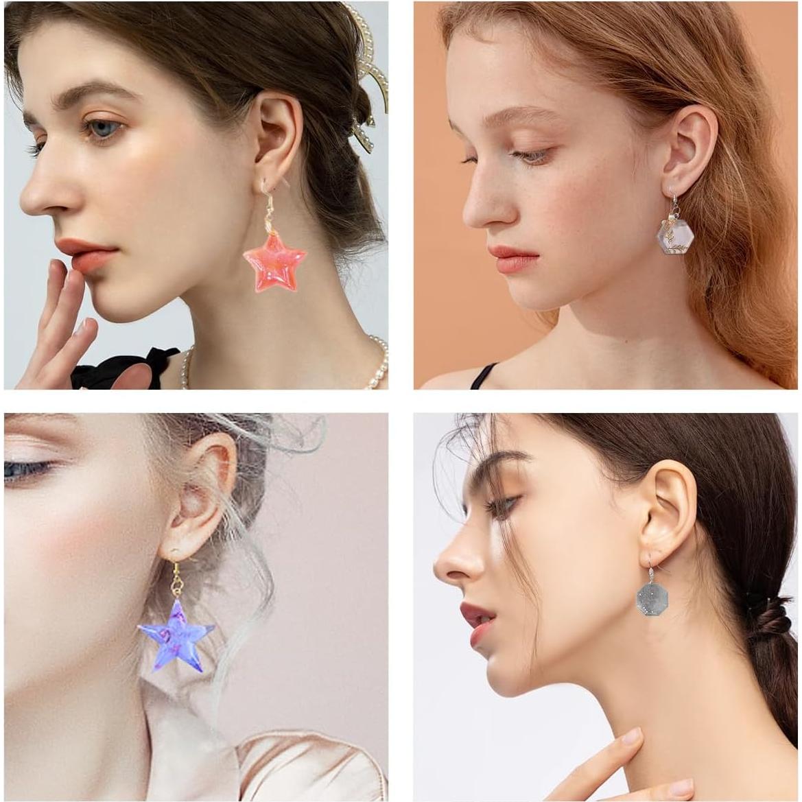 Kit de Moldes de Joyería de Resina GeoGeoDIY 3 PZS Silicona