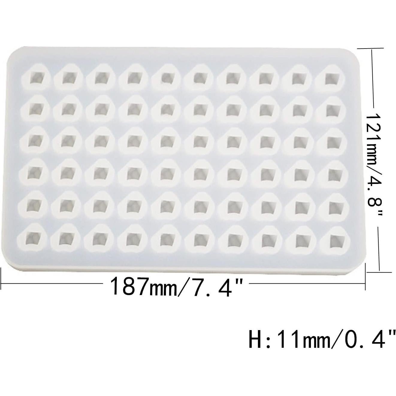 Molde de Resina Silicona DD-life 60 Cavidades 18.8x12.2cm