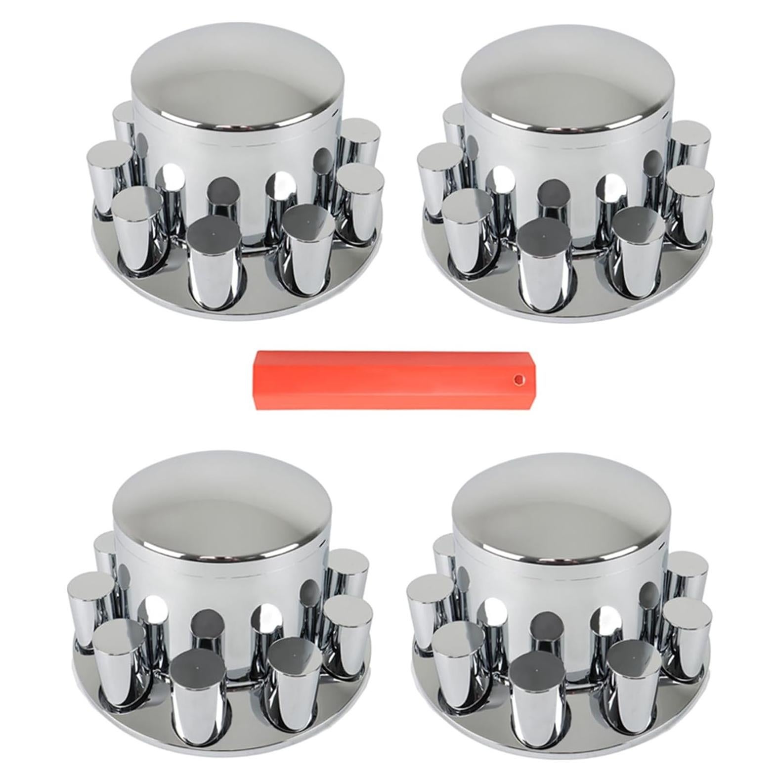 Cubiertas de Eje Cromadas WFLNHB para Semi-Tráiler 33mm