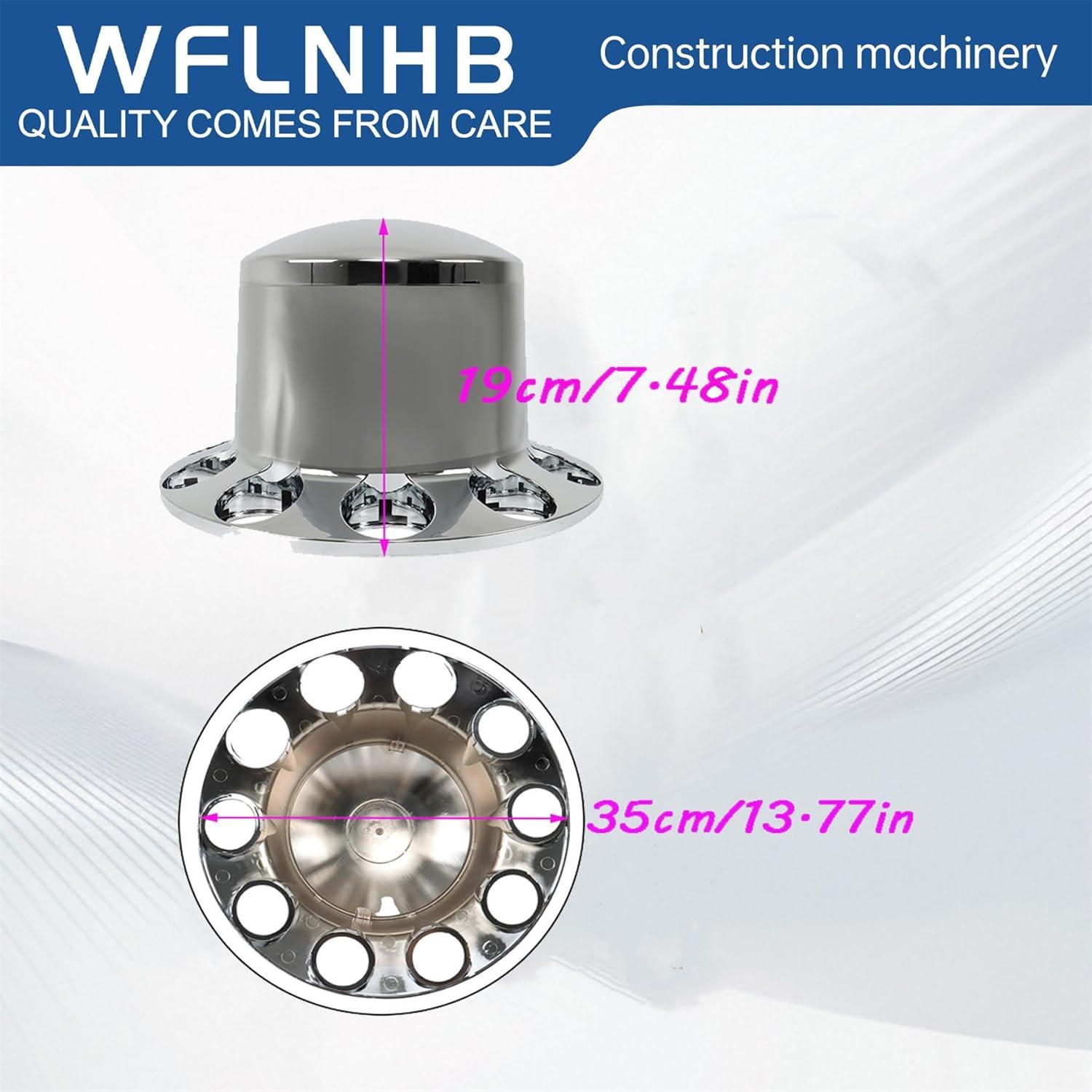 Cubiertas de Eje Cromadas WFLNHB para Semi-Tráiler 33mm
