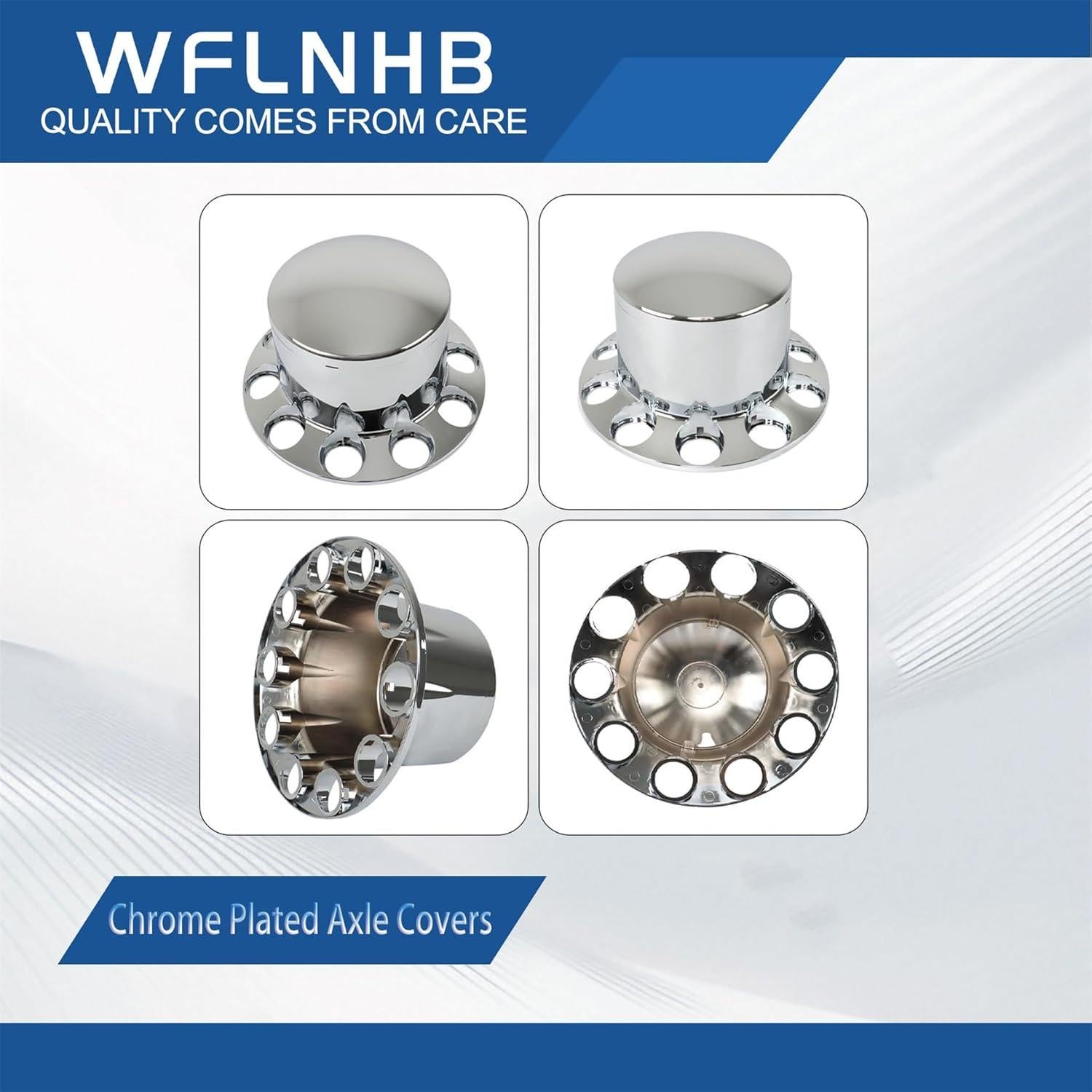 Cubiertas de Eje Cromadas WFLNHB para Semi-Tráiler 33mm