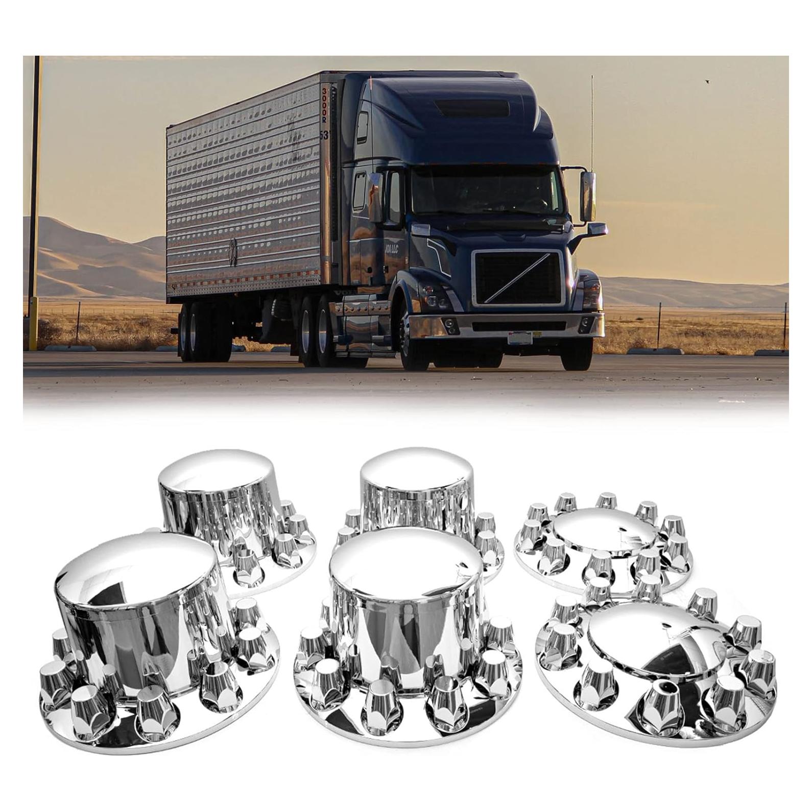 Juego de Cubiertas de Eje 33 mm Cromo SEPEY para Camión Semi