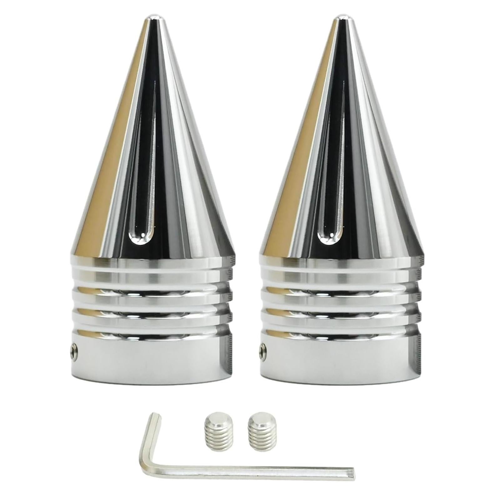 Tapa de Tuerca Delantera Anxingo para Harley Davidson Plata