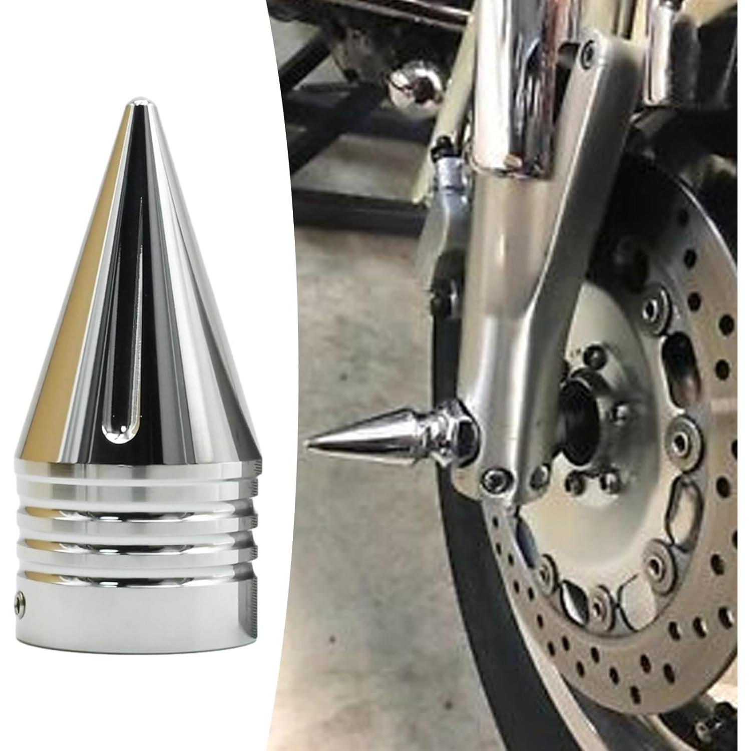 Tapa de Tuerca Delantera Anxingo para Harley Davidson Plata