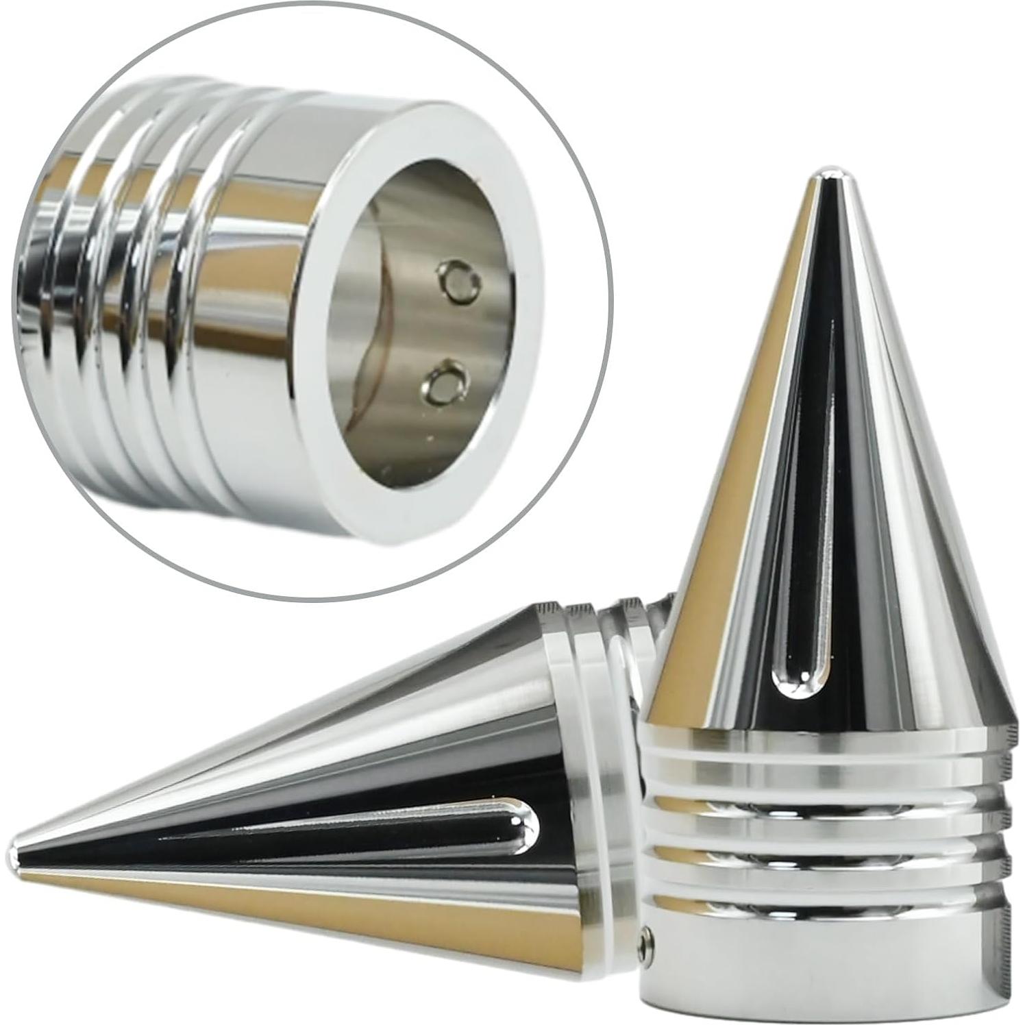 Tapa de Tuerca Delantera Anxingo para Harley Davidson Plata