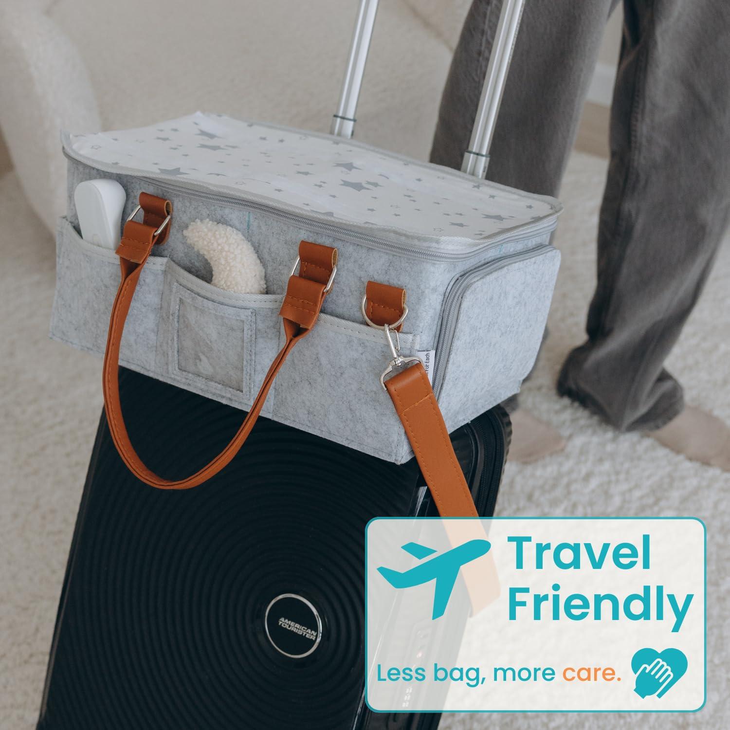 Cesta Organizador de Pañales HOGAR PARA CADA UNO Gris