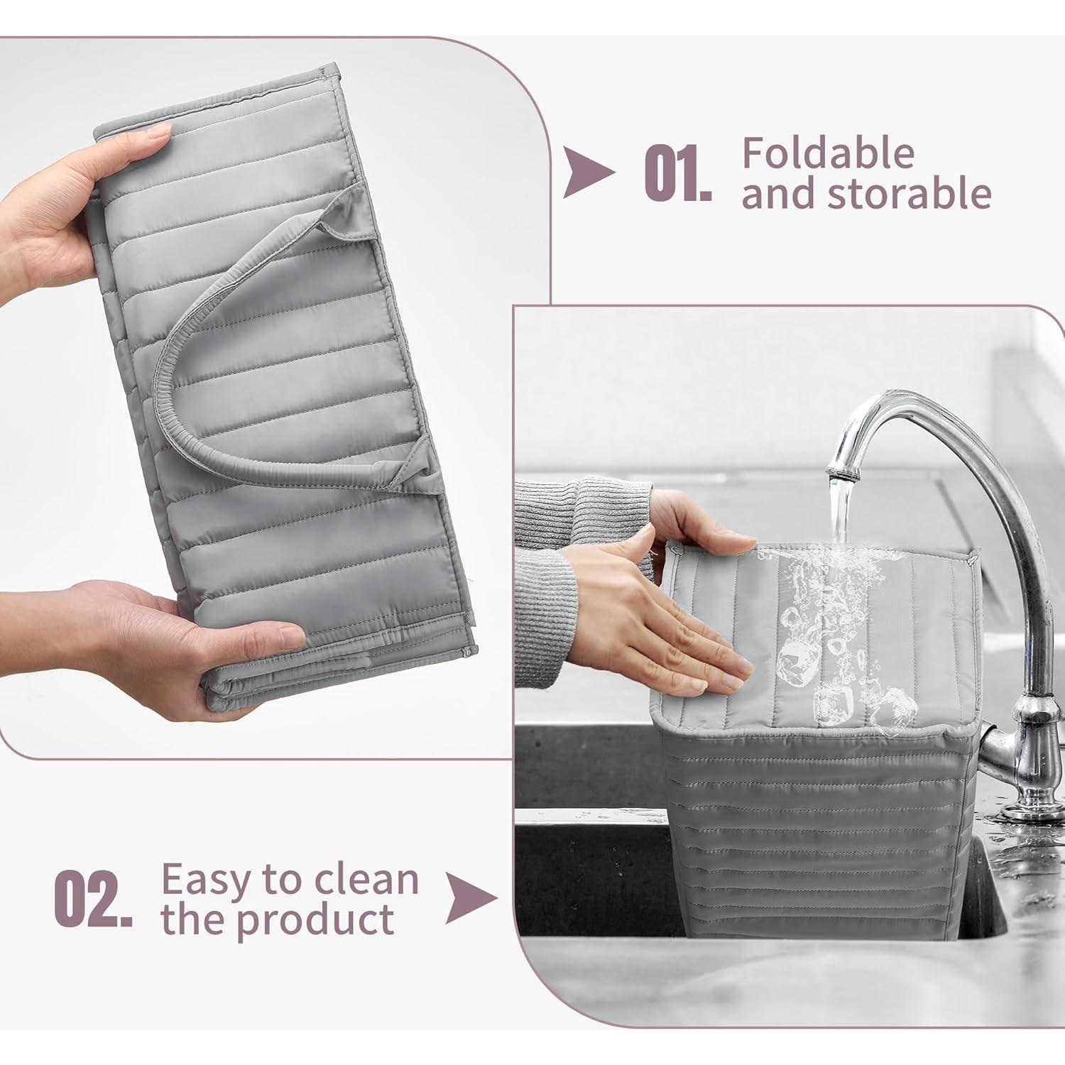 Organizador de Pañales Ankyle Gris Estrellado con Divisores