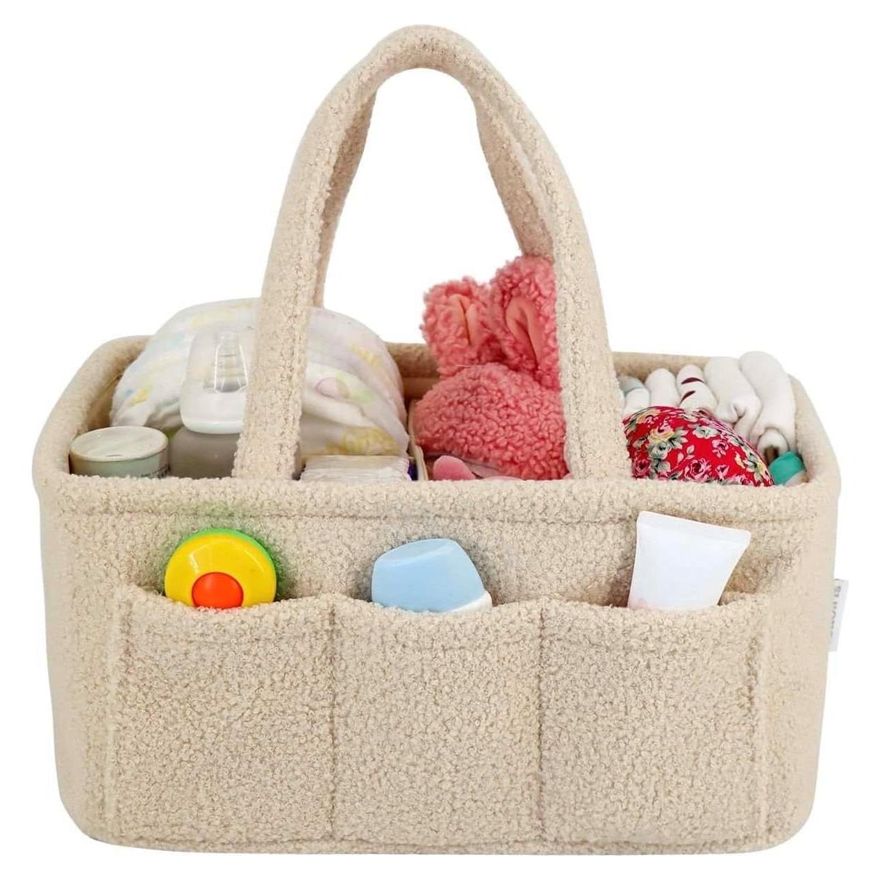 Organizador de Pañales YelloIris Beige con 3 Compartimentos