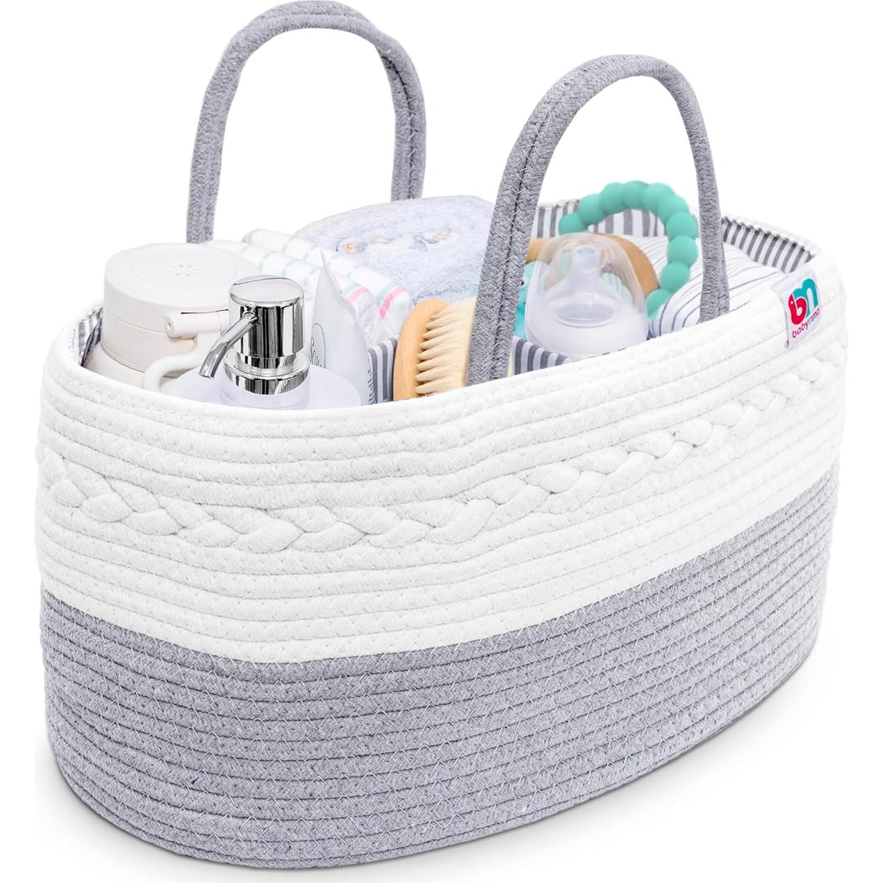 Cesta de Pañales Babynma Extra Grande Algodón Gris