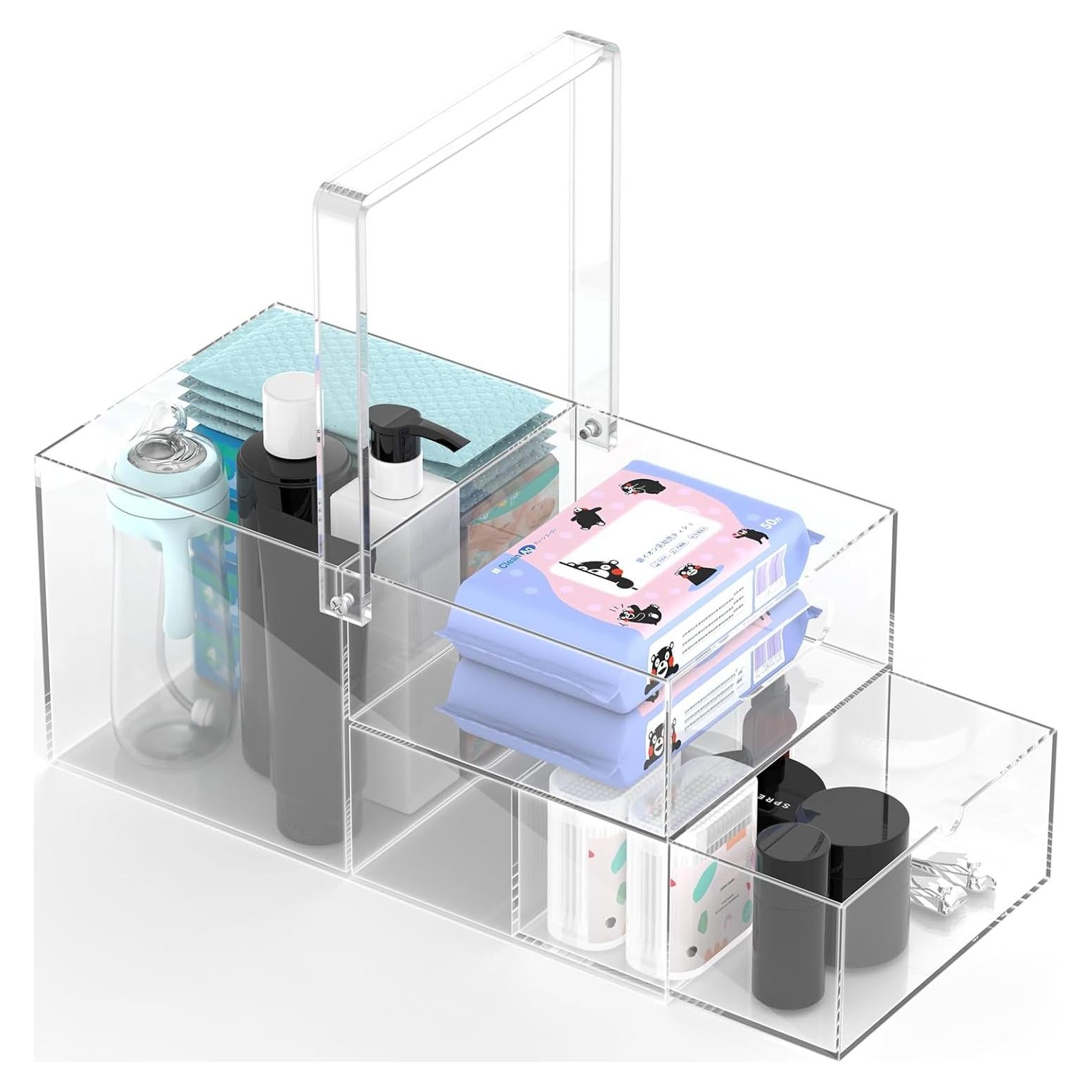 Organizador de Pañales Acrílico Jumyee 37.8x22.1x20.1cm