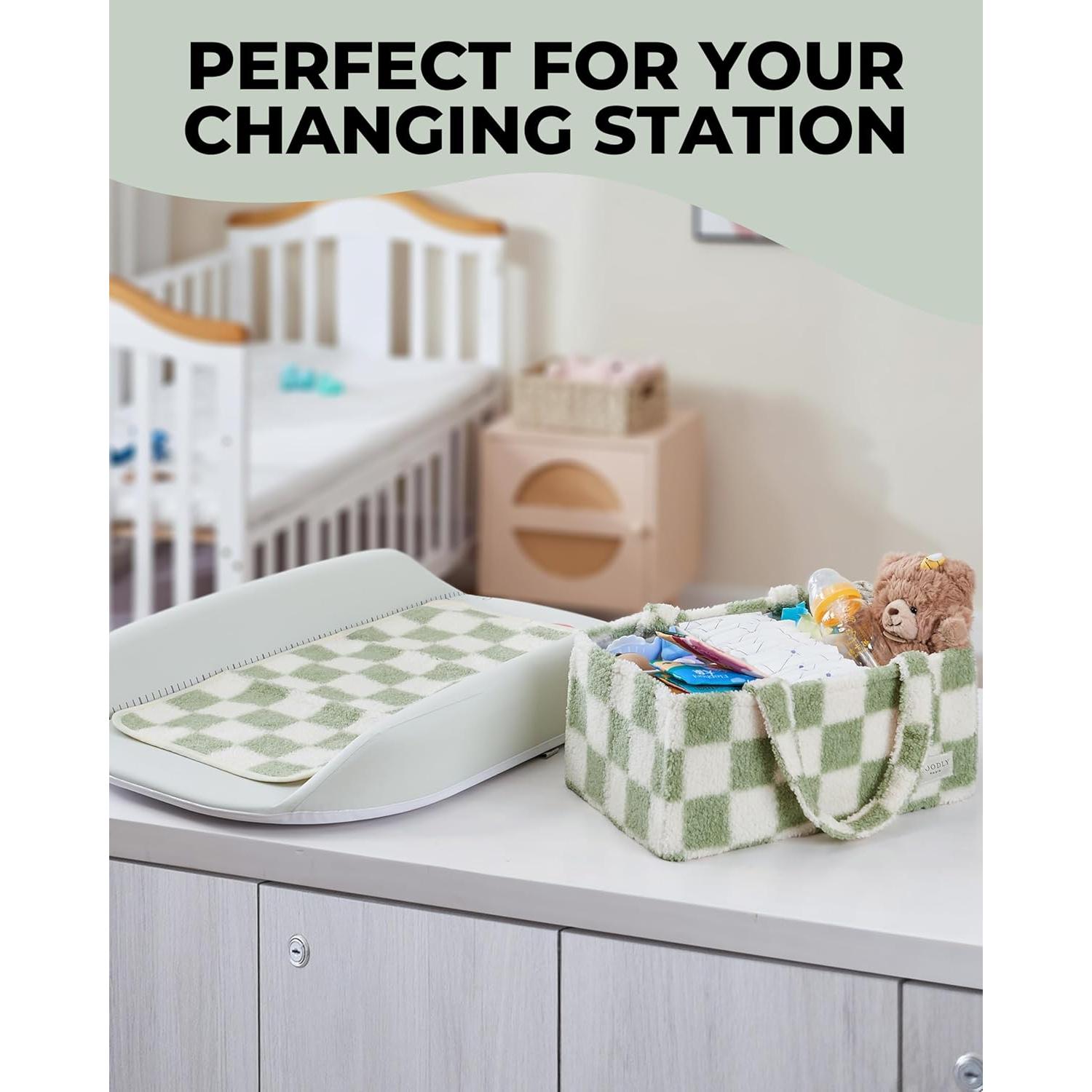 Organizador de Pañales Toodly con Almohadilla Cambiadora Verde